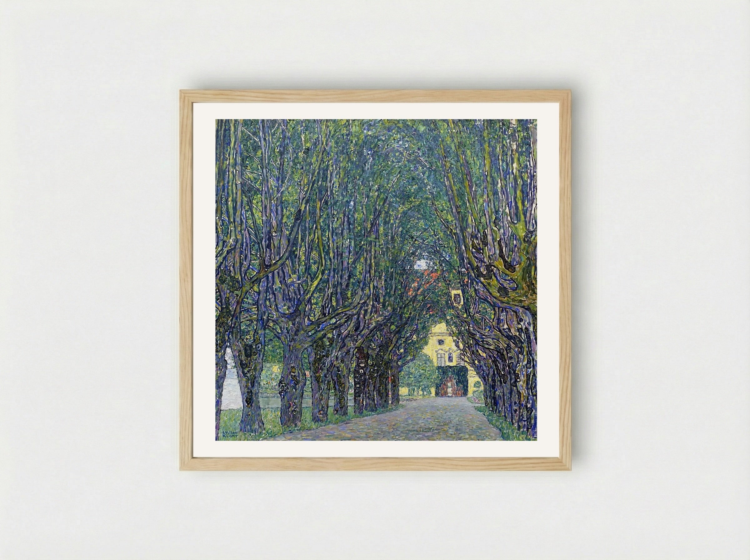 Allee at Schloss Kammer - Gustav Klimt - Framed Print Wood