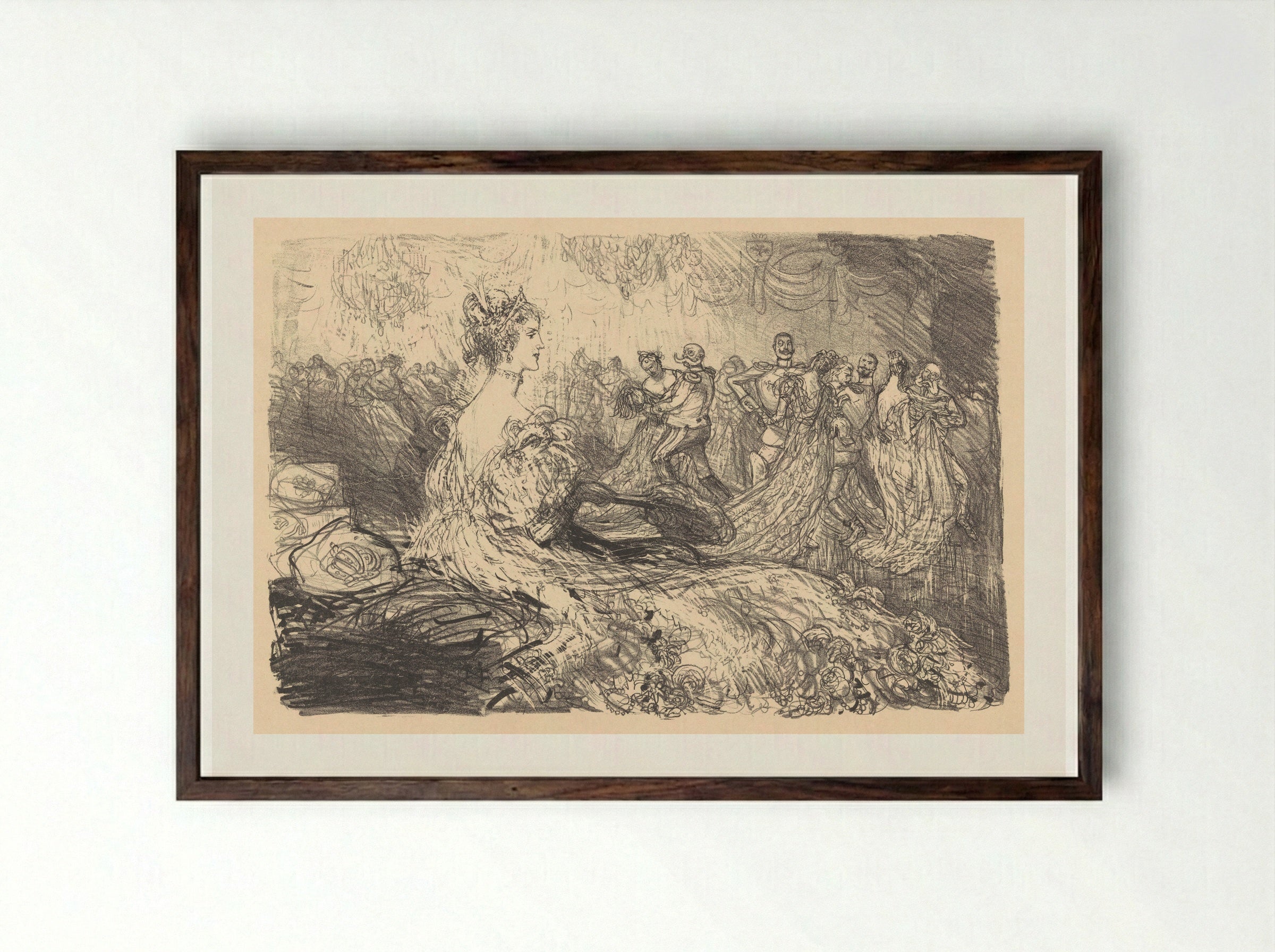 Alleen - Marius Bauer - Framed Print Dark Wood