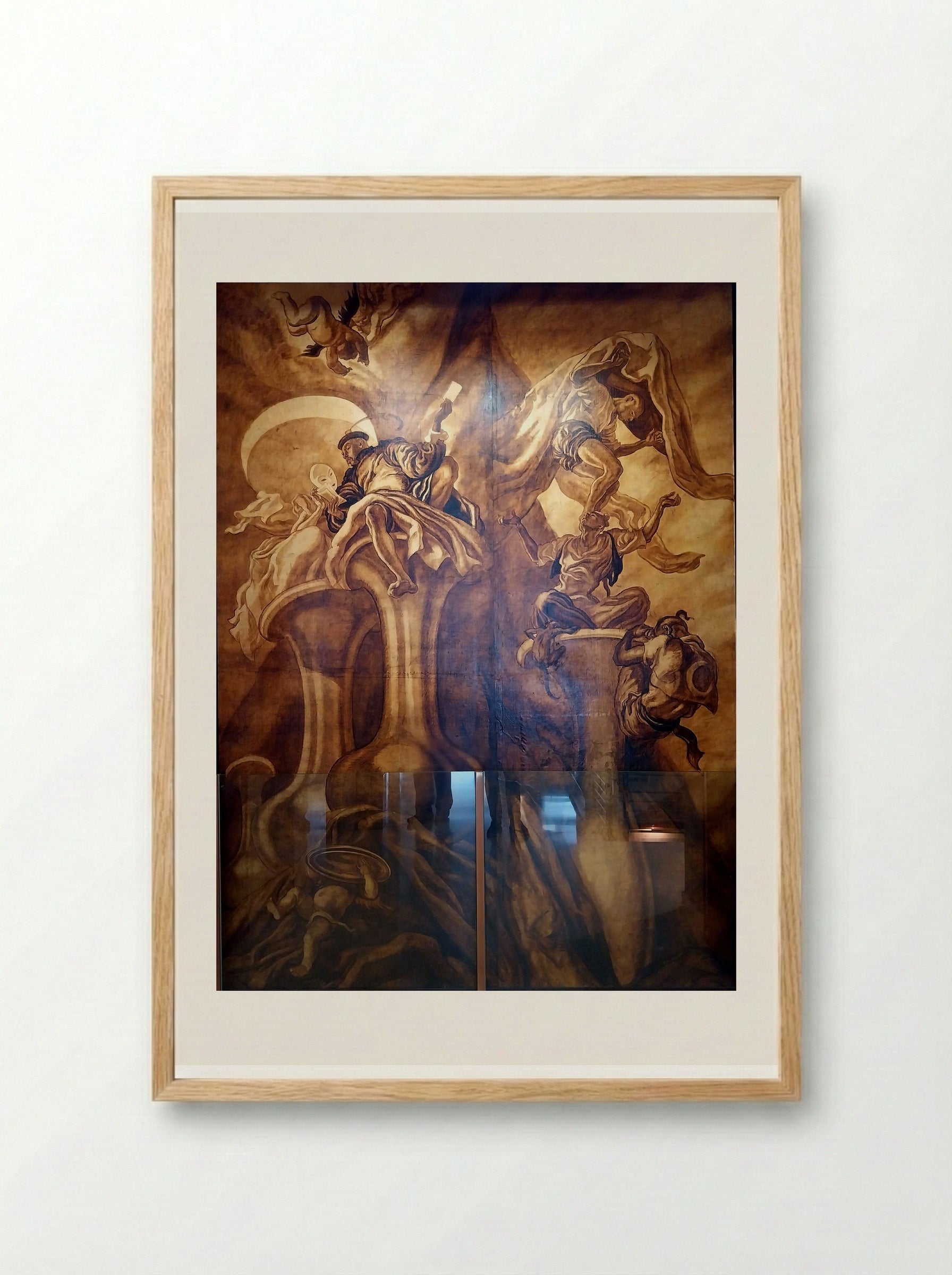 Allegorical Composition - Carlos Sáenz de Tejada - Framed Print Wood