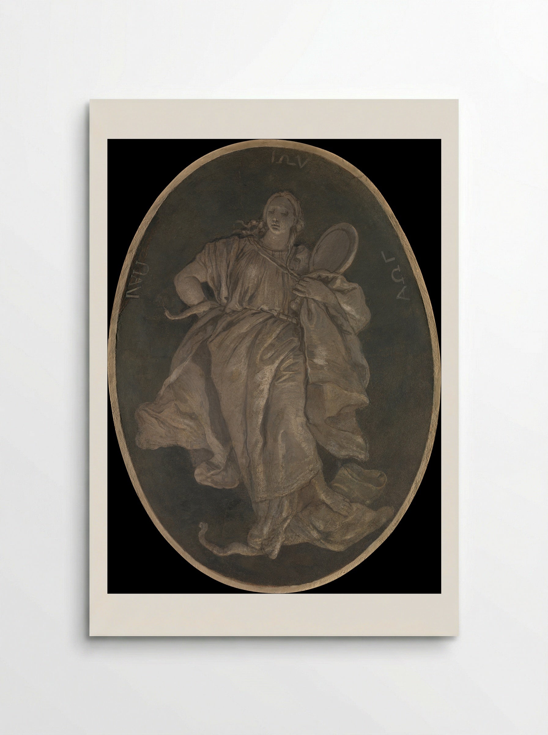Allegorical Figure Representing Prudence - Giovanni Battista Tiepolo - Poster