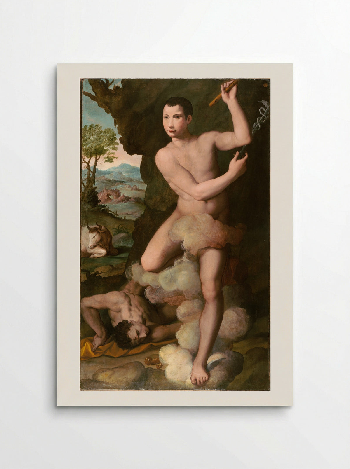 Allegorical Portrait of a Young Man in the Guise of Mercury Slaying Argus - Alessandro Allori - Poster