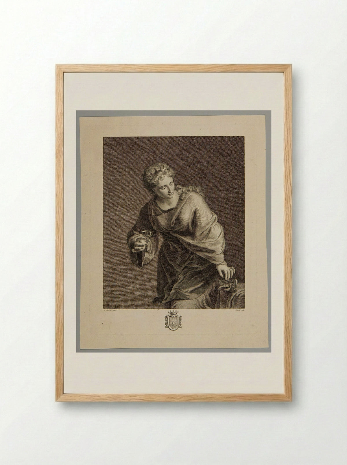 Allegorical Subject - Christophe Guérin - Framed Print Wood