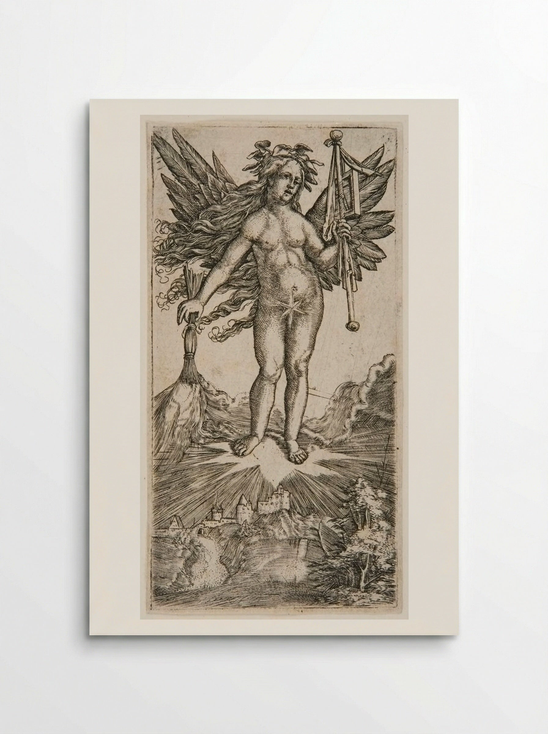 Allegorical Winged Female Figure - Albrecht Altdorfer - Poster