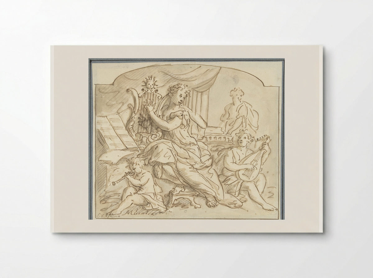 Allegorie op de Muziek - Elias van Nijmegen - Poster
