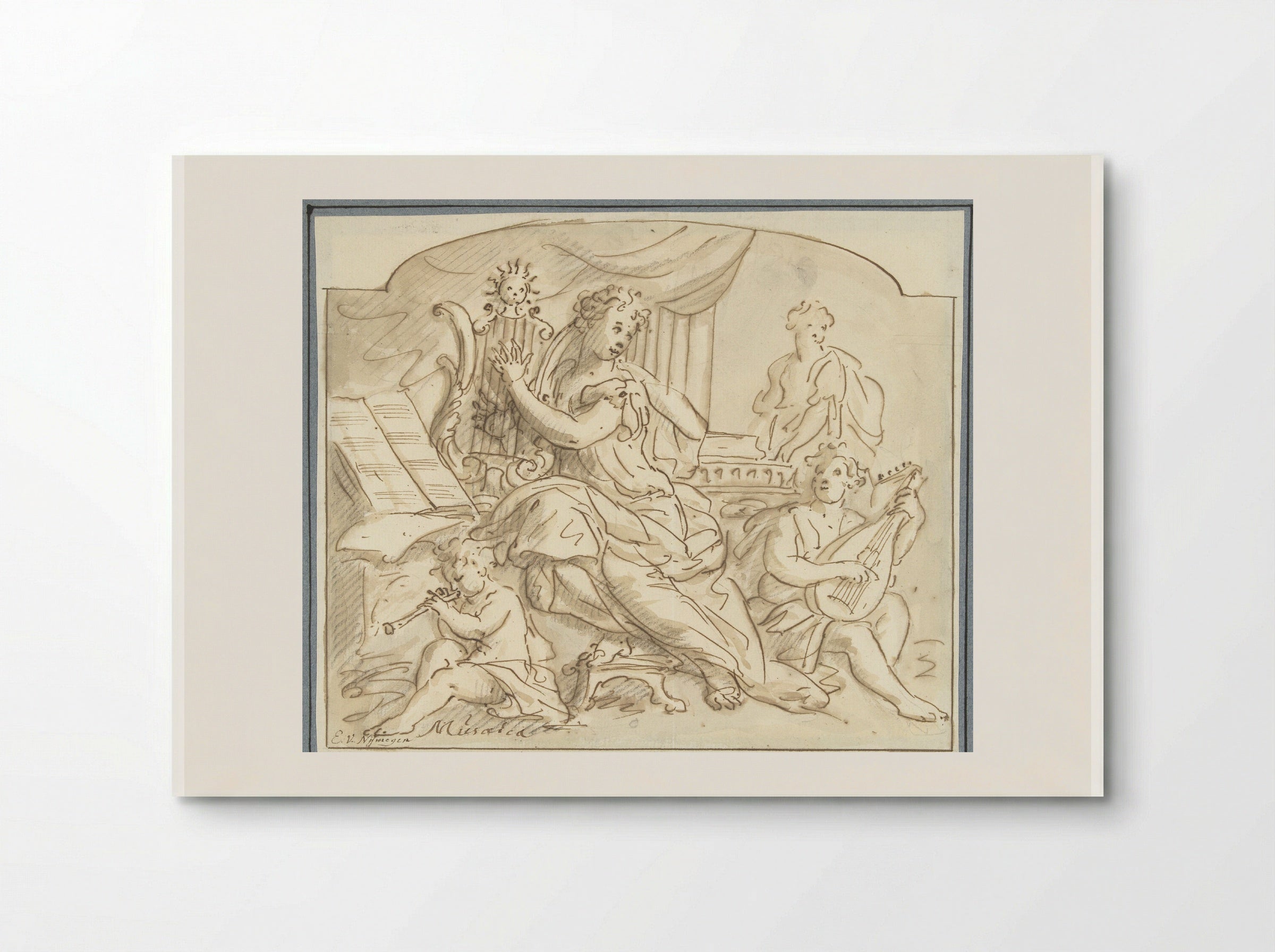 Allegorie op de Muziek - Elias van Nijmegen - Poster