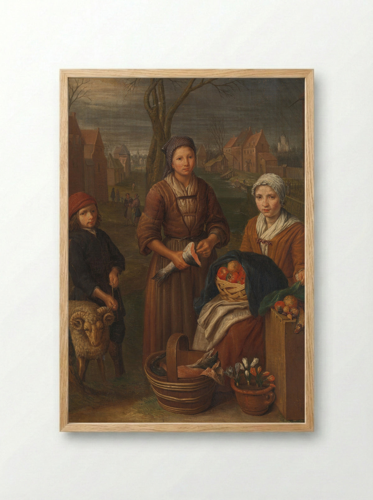Allegorie op de maand maart - Peeter Snijers - Framed Print Wood