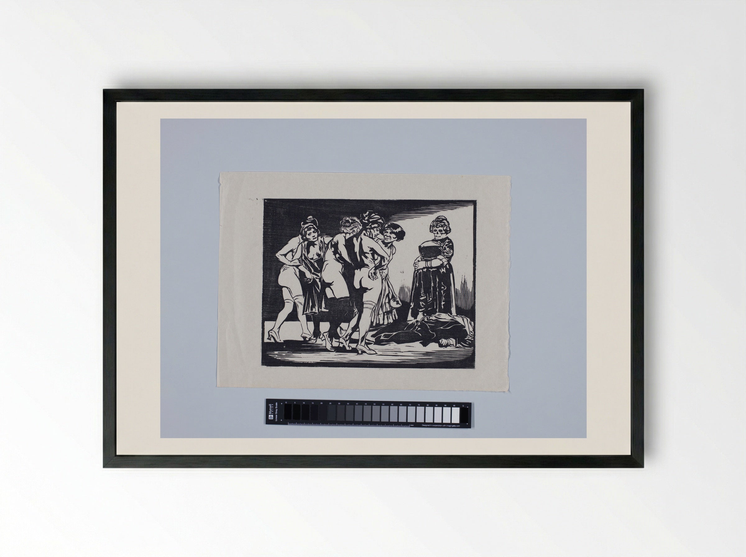 Allegorie op de onkuisheid - Johannes Josephus Aarts - Framed Print Black