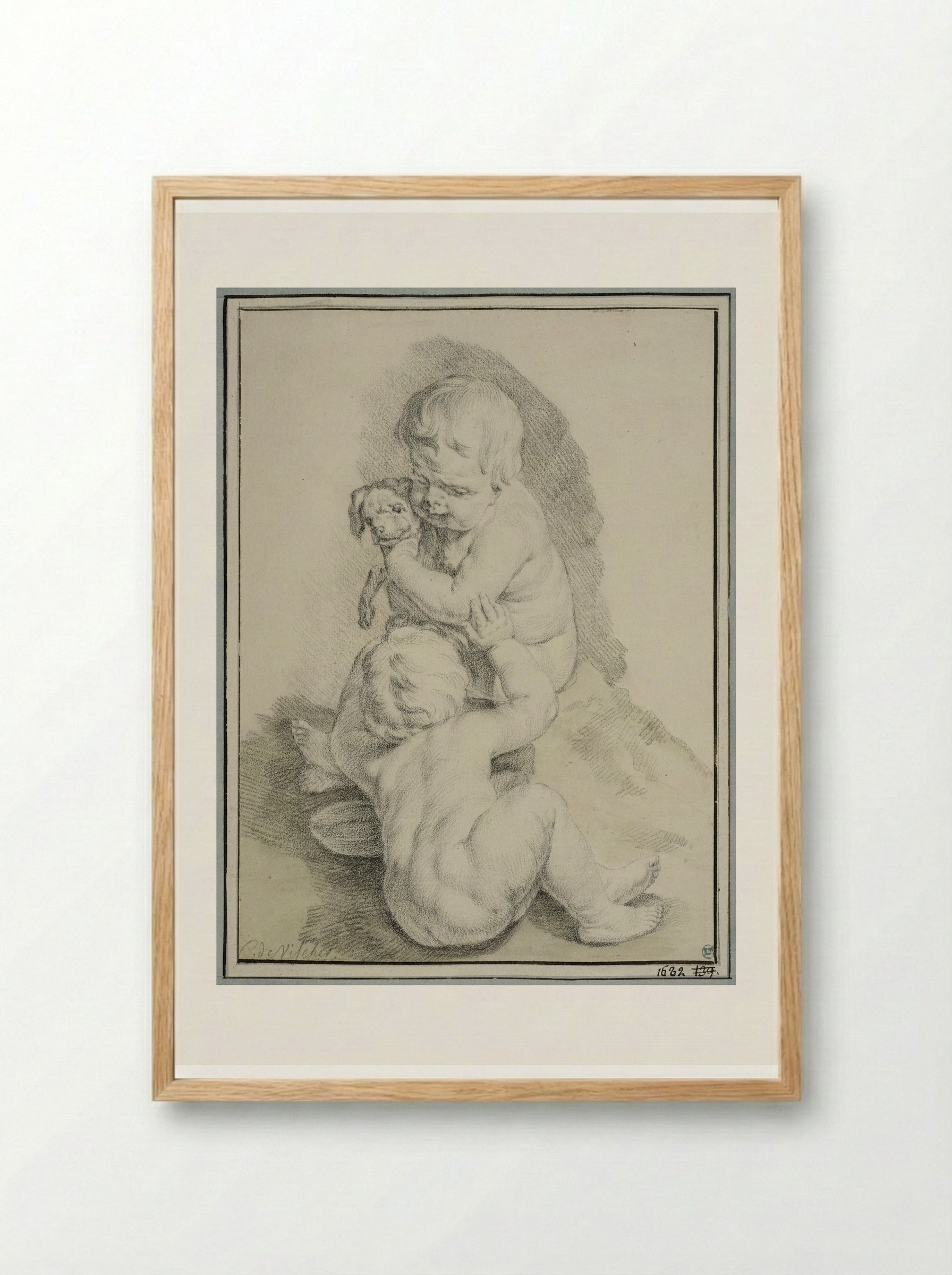 Allegorie op de vergankelijkheid - Cornelis Visscher (II) - Framed Print Wood
