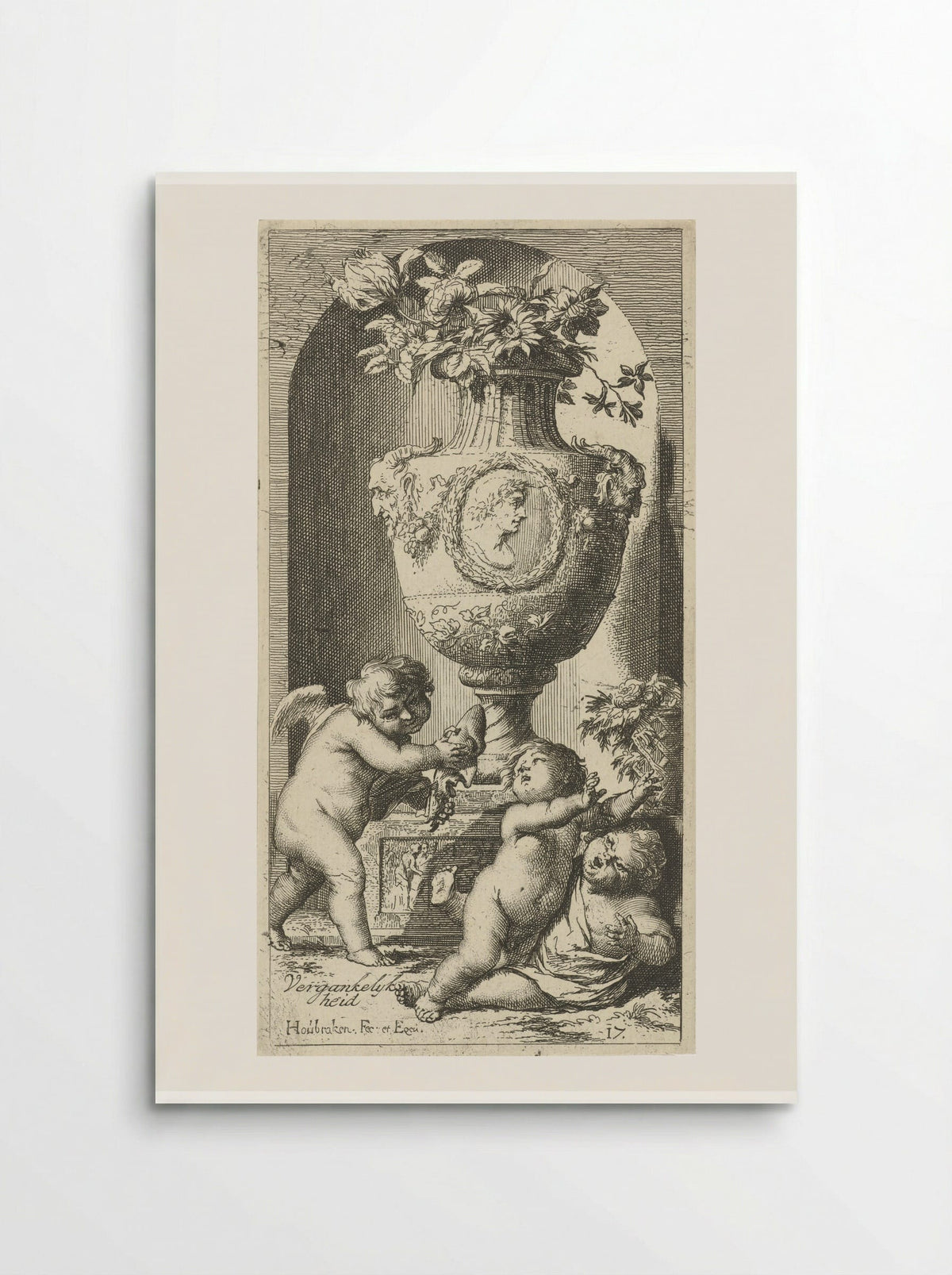 Allegorie op de vergankelijkheid - Leonard Schenk - Poster