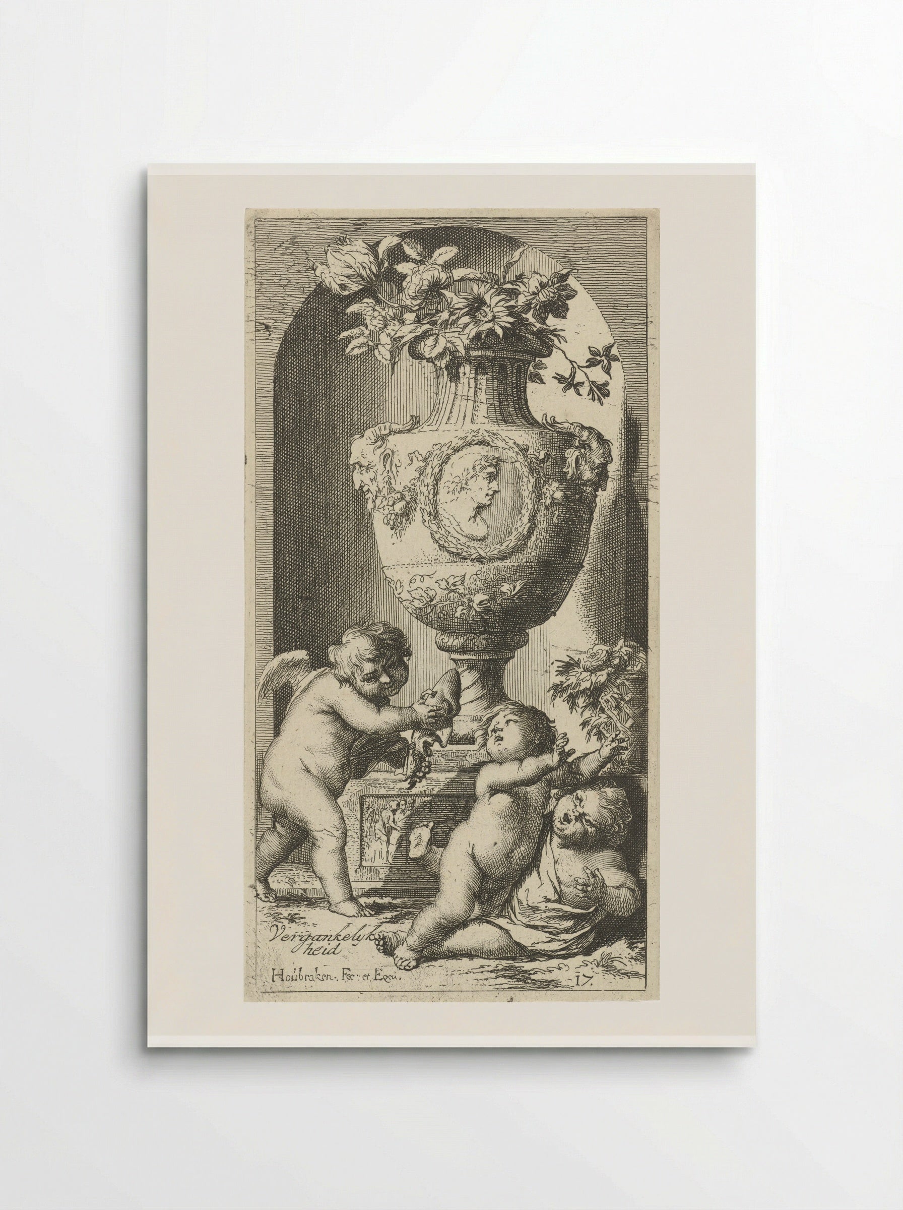 Allegorie op de vergankelijkheid - Leonard Schenk - Poster
