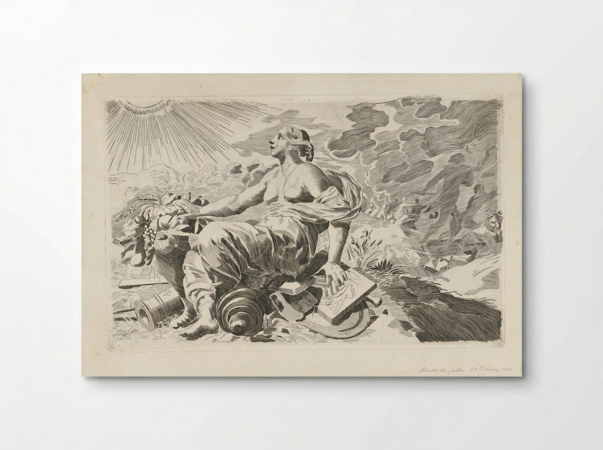 Allegorie op de voorspoed van een kardinaal - Samuel Henri Mendes da Costa - Poster