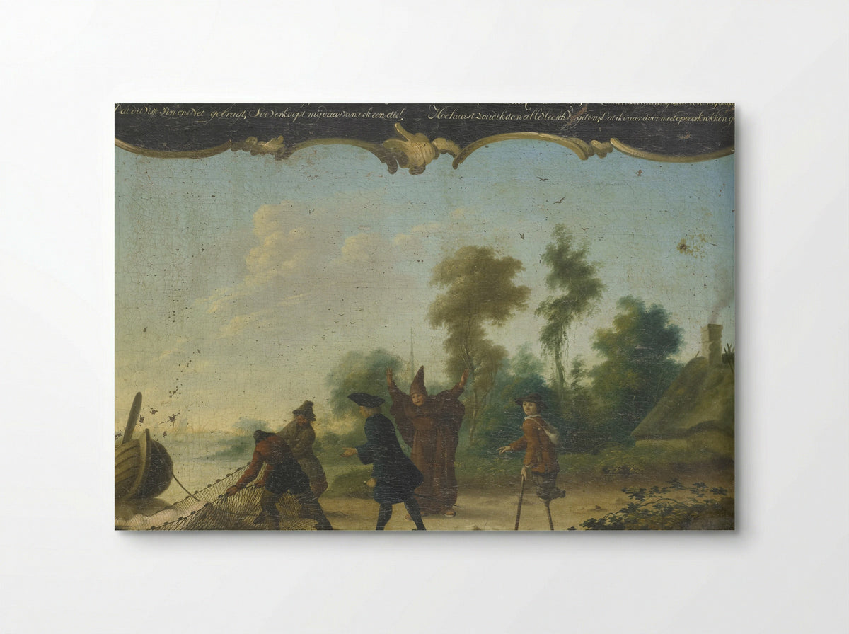 Allegorie op de vrije liefde - Joseph Pierre Vianey - Poster