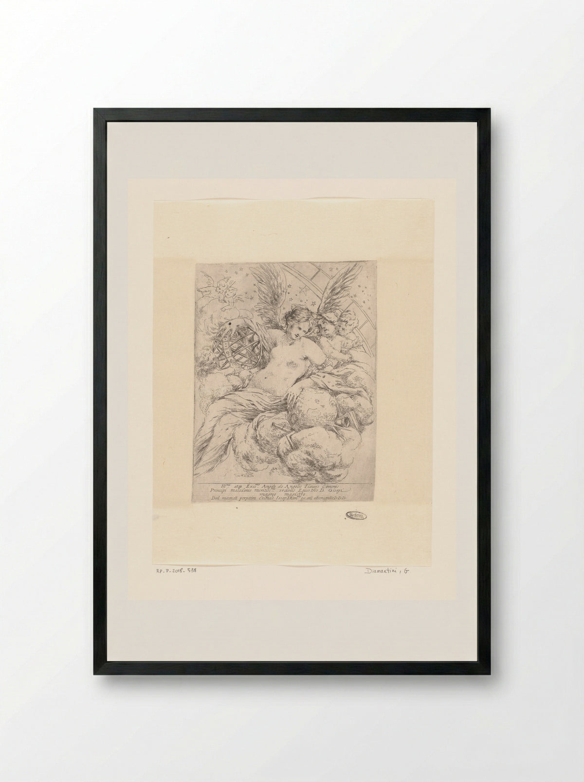 Allegorie van de nacht - Giuseppe Diamantini - Framed Print Black