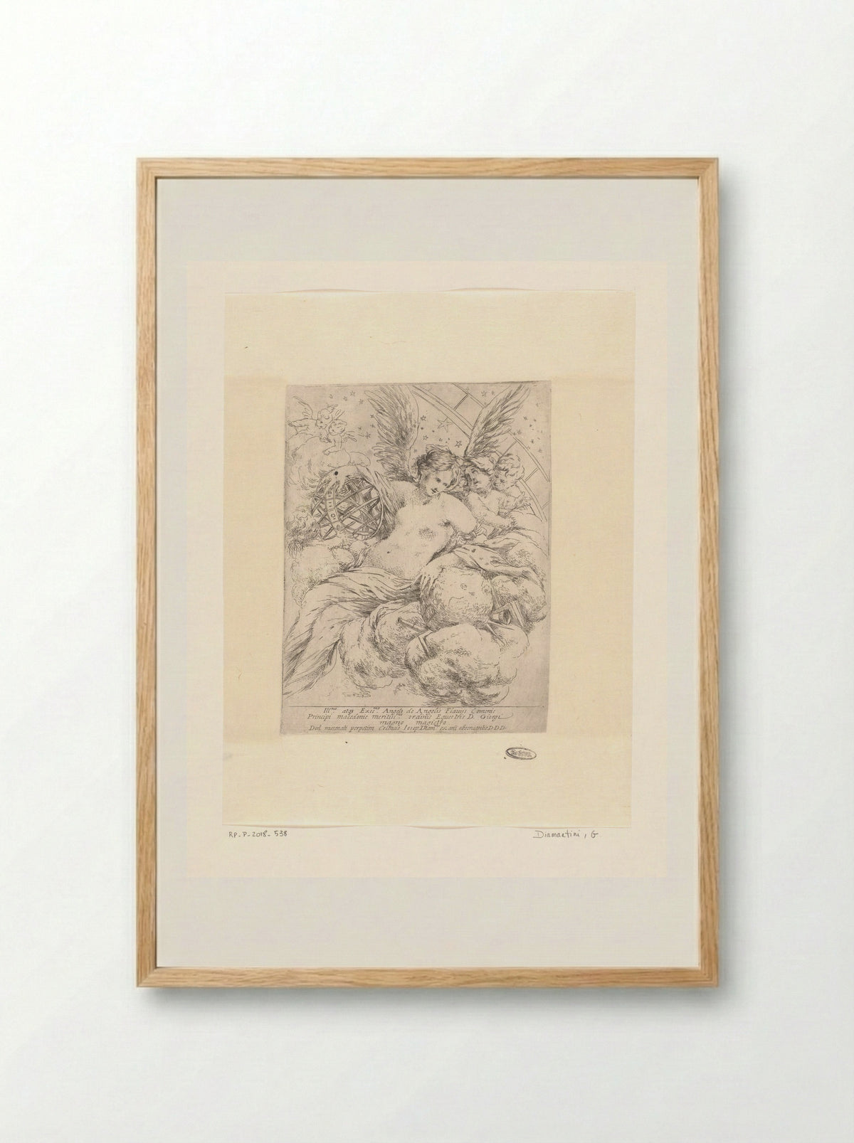Allegorie van de nacht - Giuseppe Diamantini - Framed Print Wood