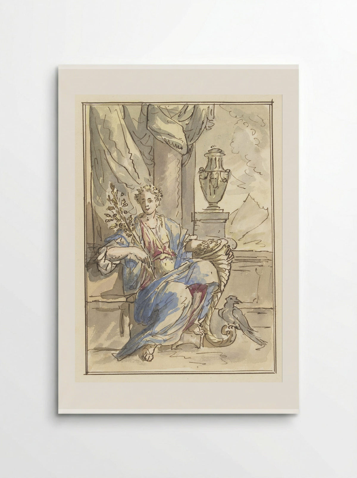 Allegorie van het Gelukkig Leven - Elias van Nijmegen - Poster