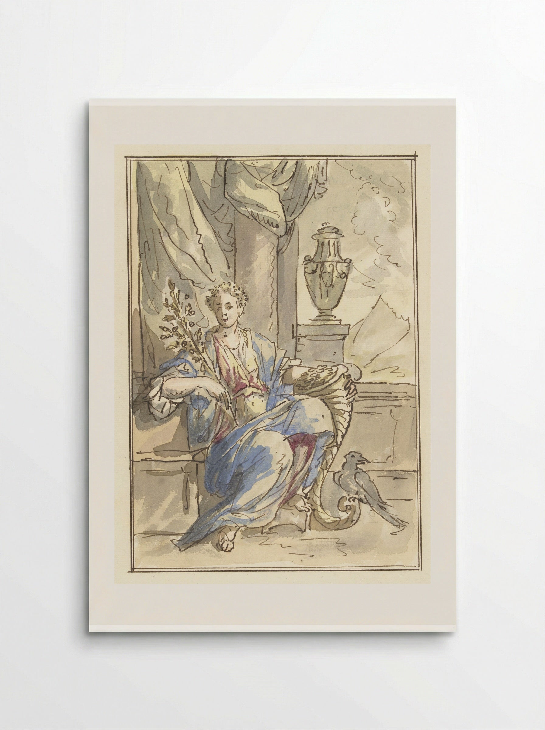 Allegorie van het Gelukkig Leven - Elias van Nijmegen - Poster