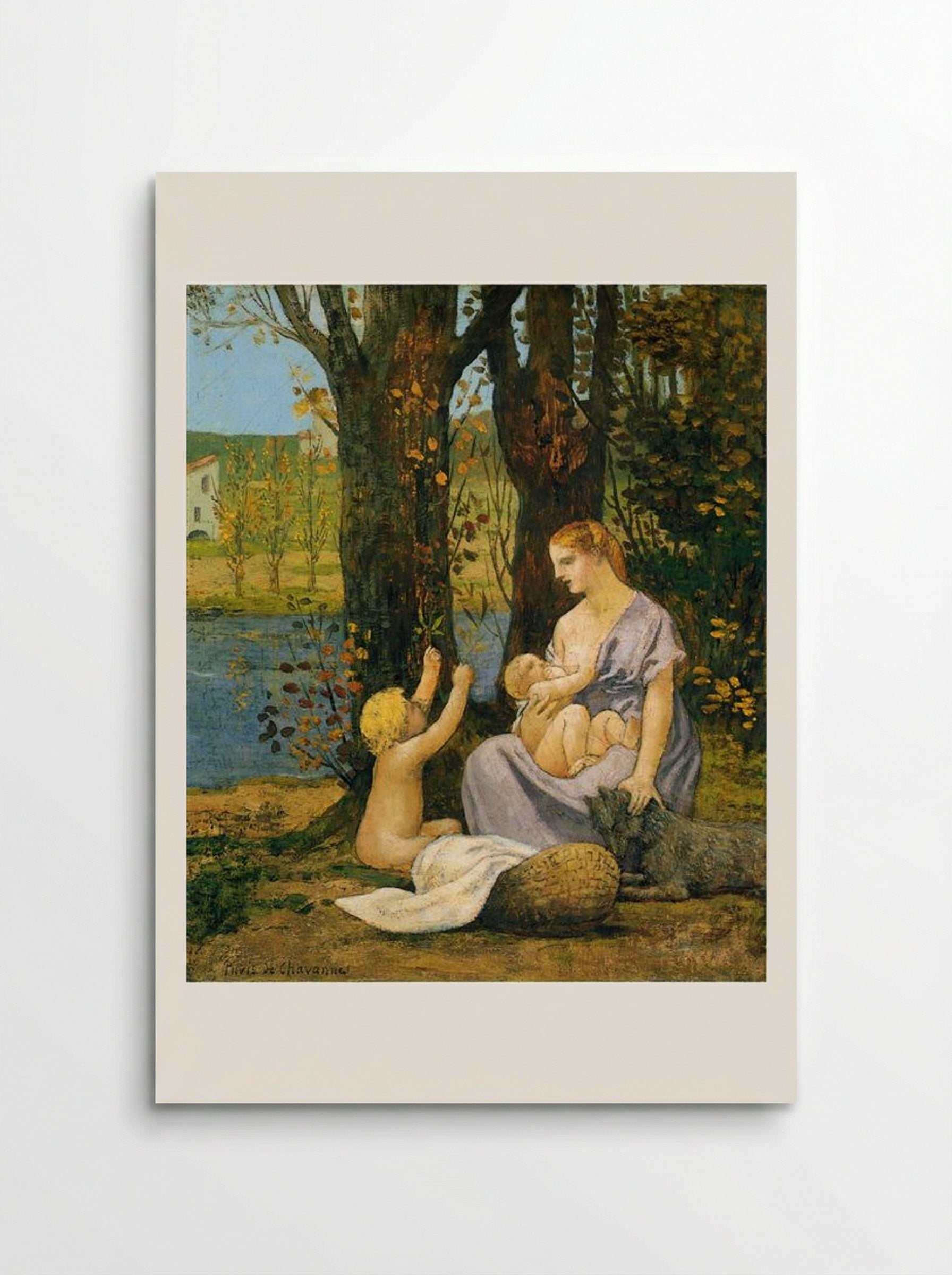 Allegory of Charity - Pierre Puvis de Chavannes - Poster