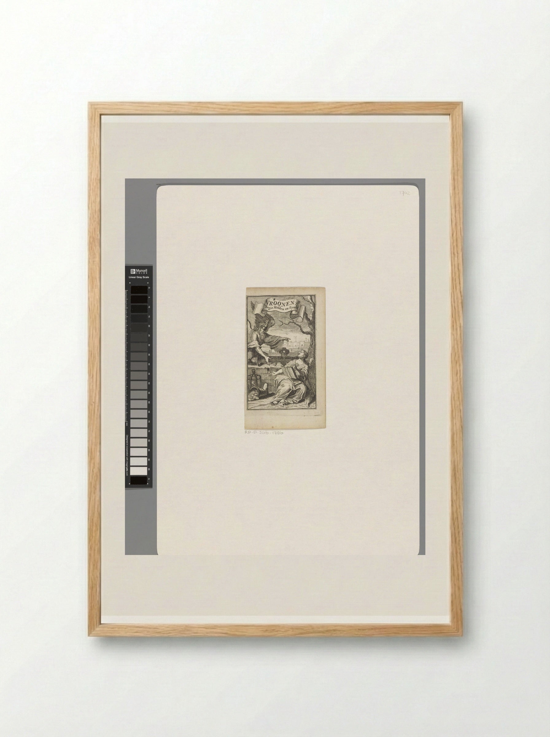 Allegory of Father Time and History - Pieter van den Berge - Framed Print Wood