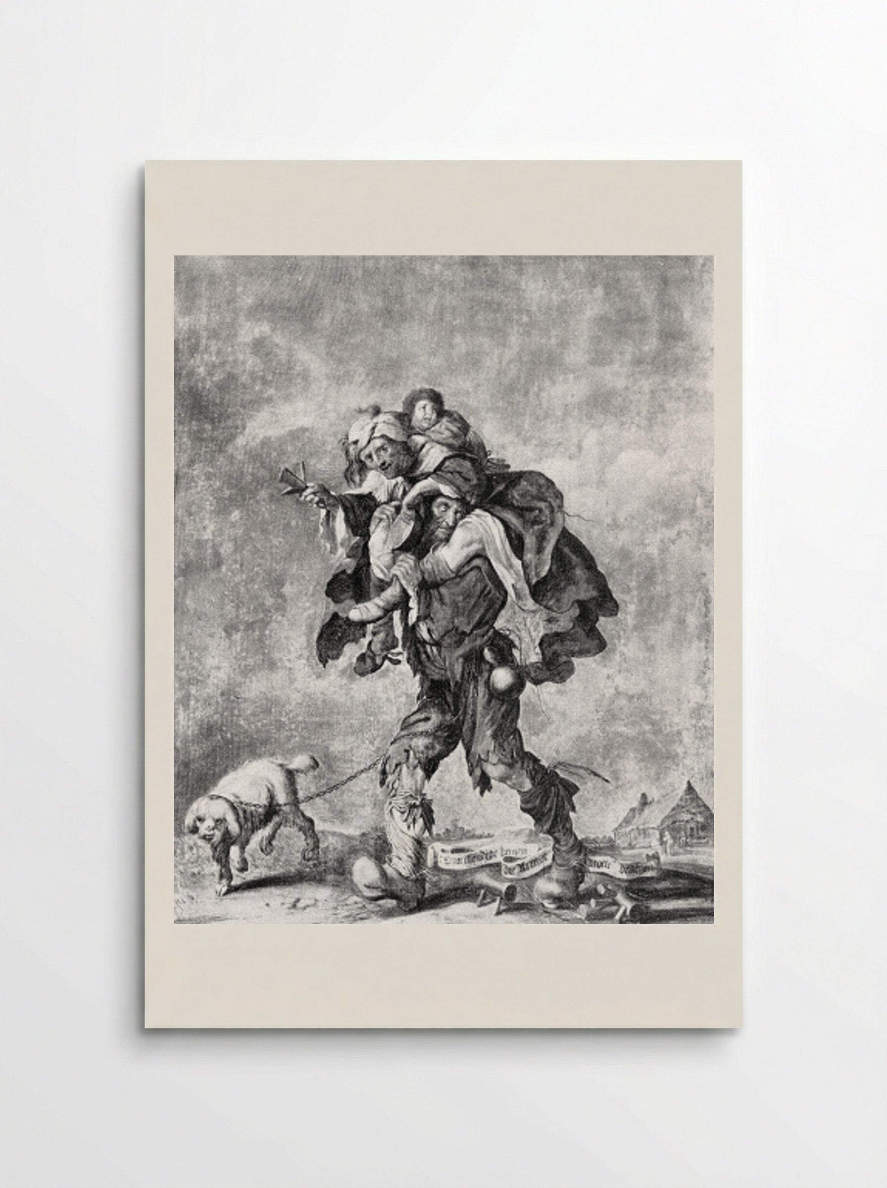 Allegory of Poverty - Adriaen van de Venne - Poster