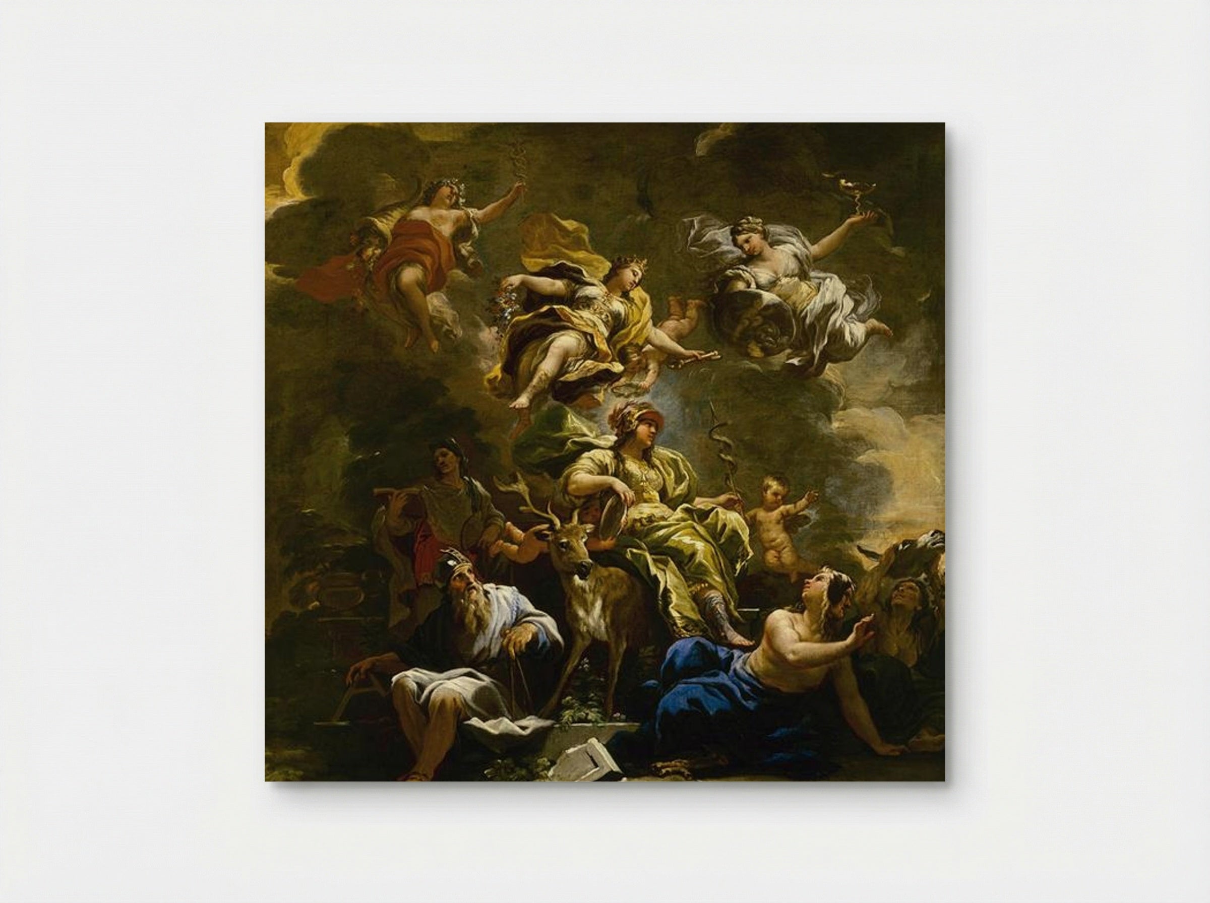 Allegory of Prudence - Luca Giordano - Poster