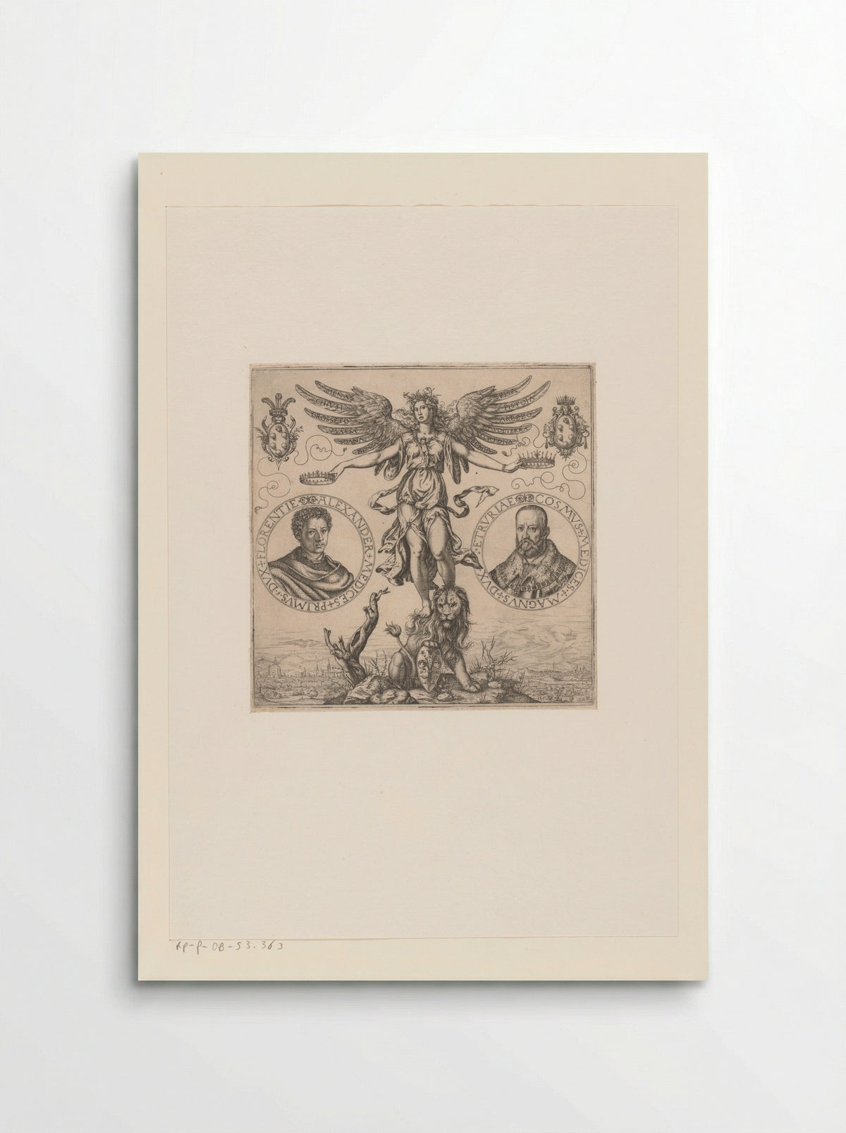 Allegory of Tuscany and Florence - Melchior Meier - Poster