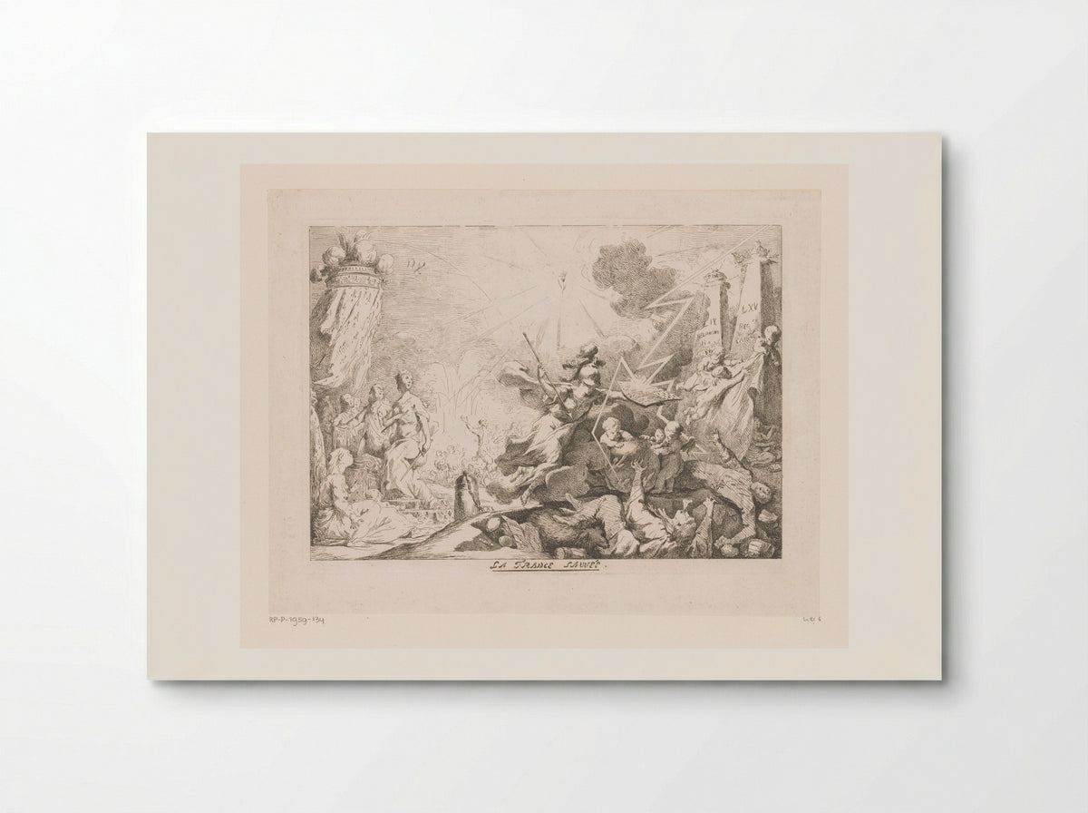 Allegory of the Accession of Louis XVI - Jean Bernard Restout - Poster