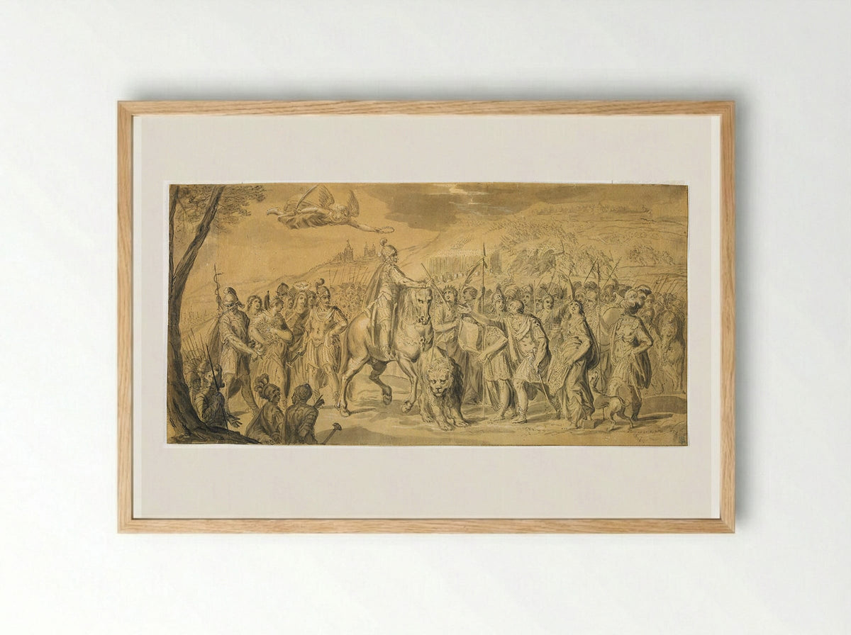 Allegory of the Battle of White Mountain - Aegidius Sadeler II - Framed Print Wood