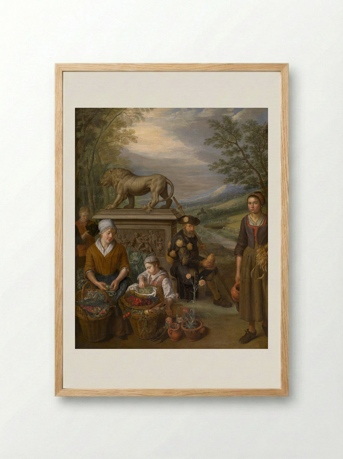 Allegory of the Seasons - Peeter Snijers - Framed Print Wood
