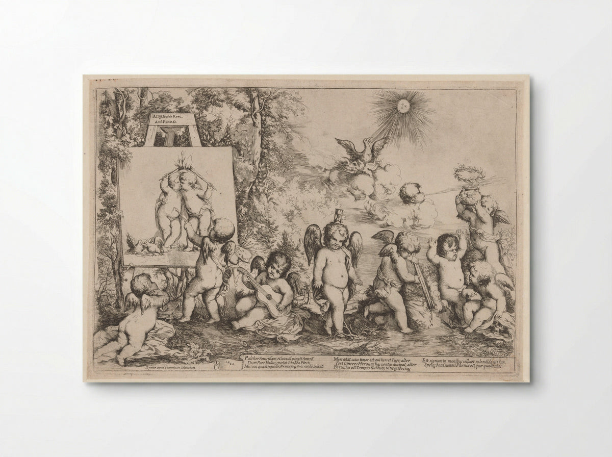 Allegory with Putti - Giovanni Andrea Podestà - Poster
