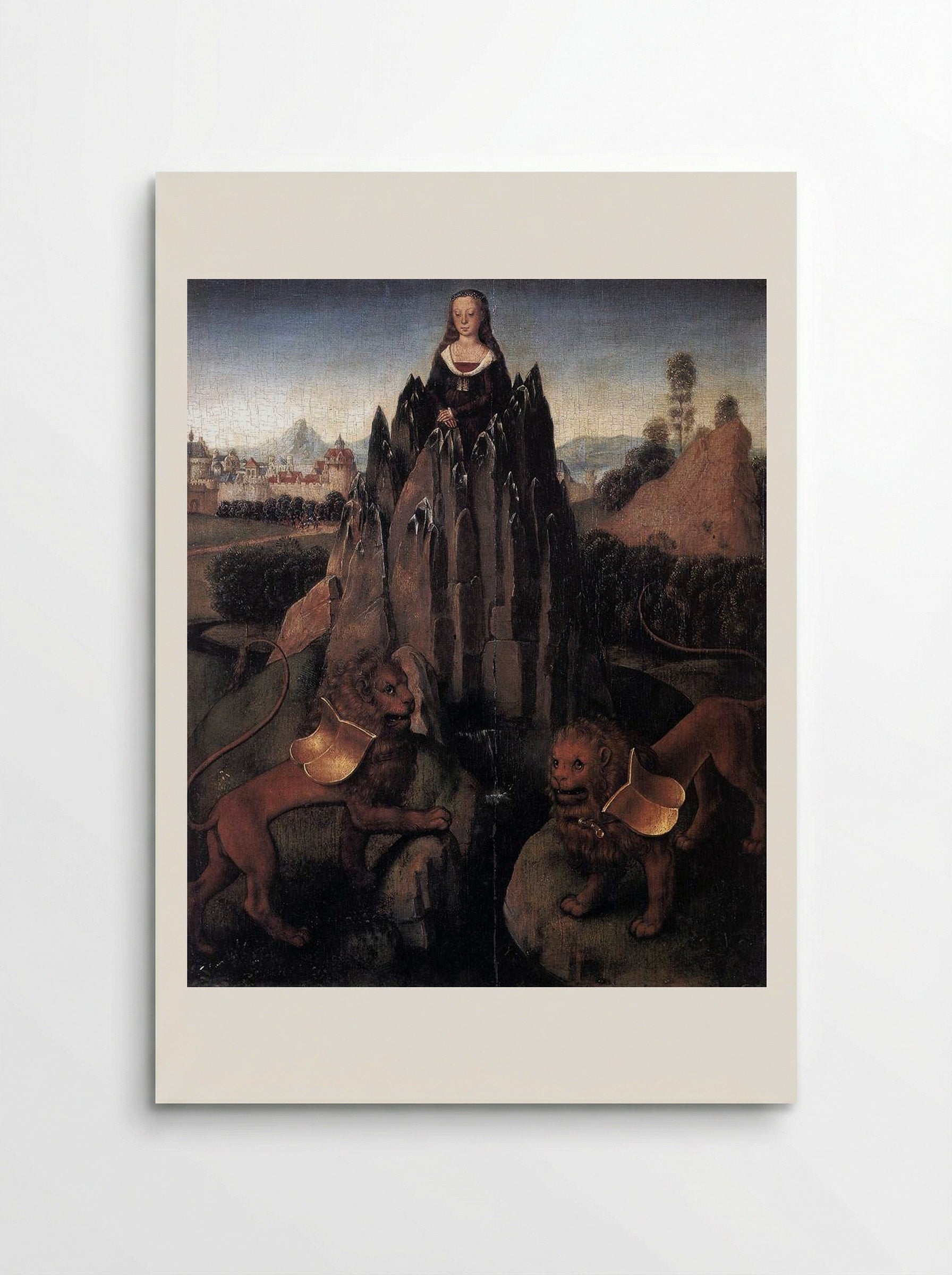 Allegory with a Virgin - Hans Memling - Poster