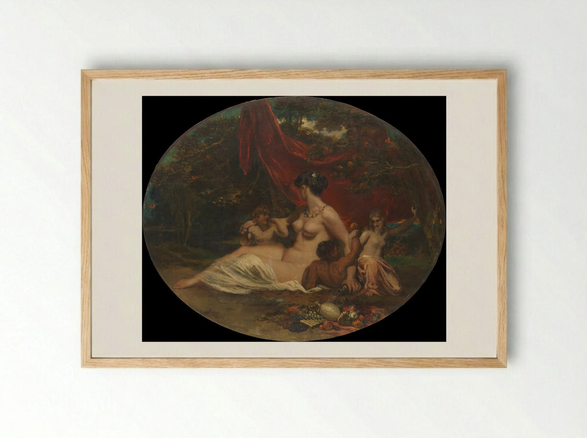 Allegory - William Etty - Framed Print Wood