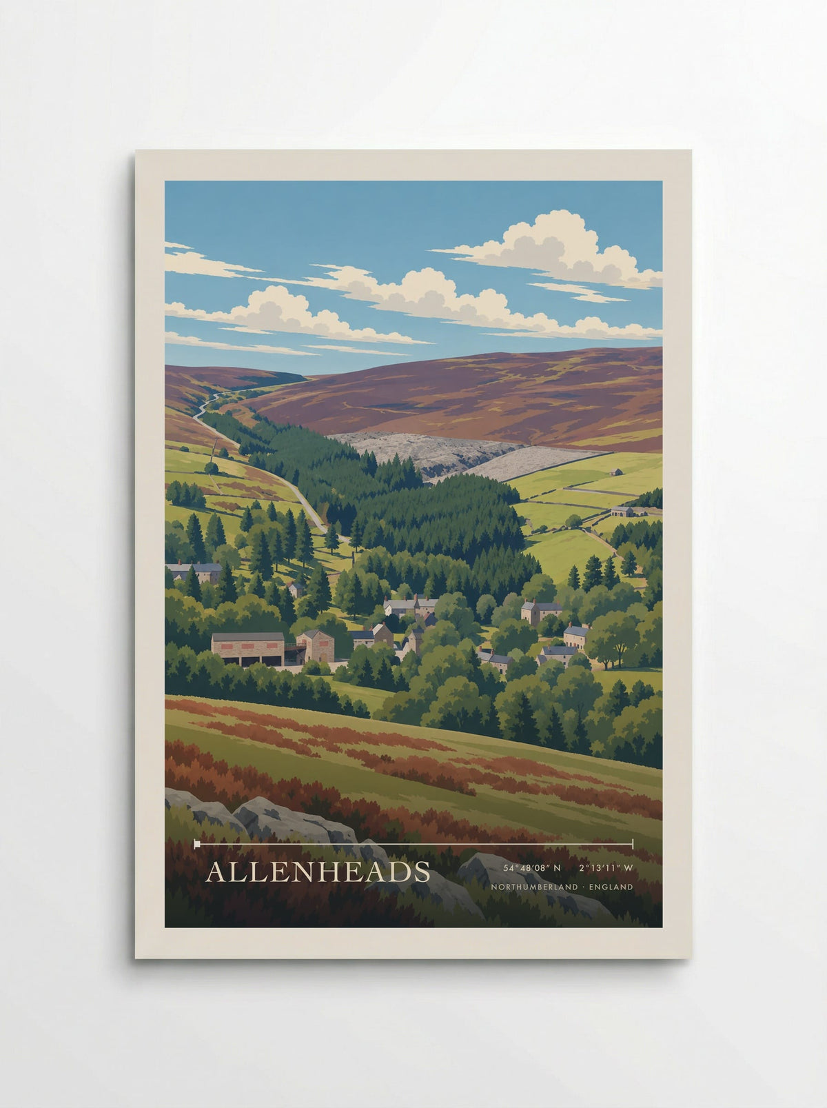 Allenheads, Northumberland | Travel Poster - Poster