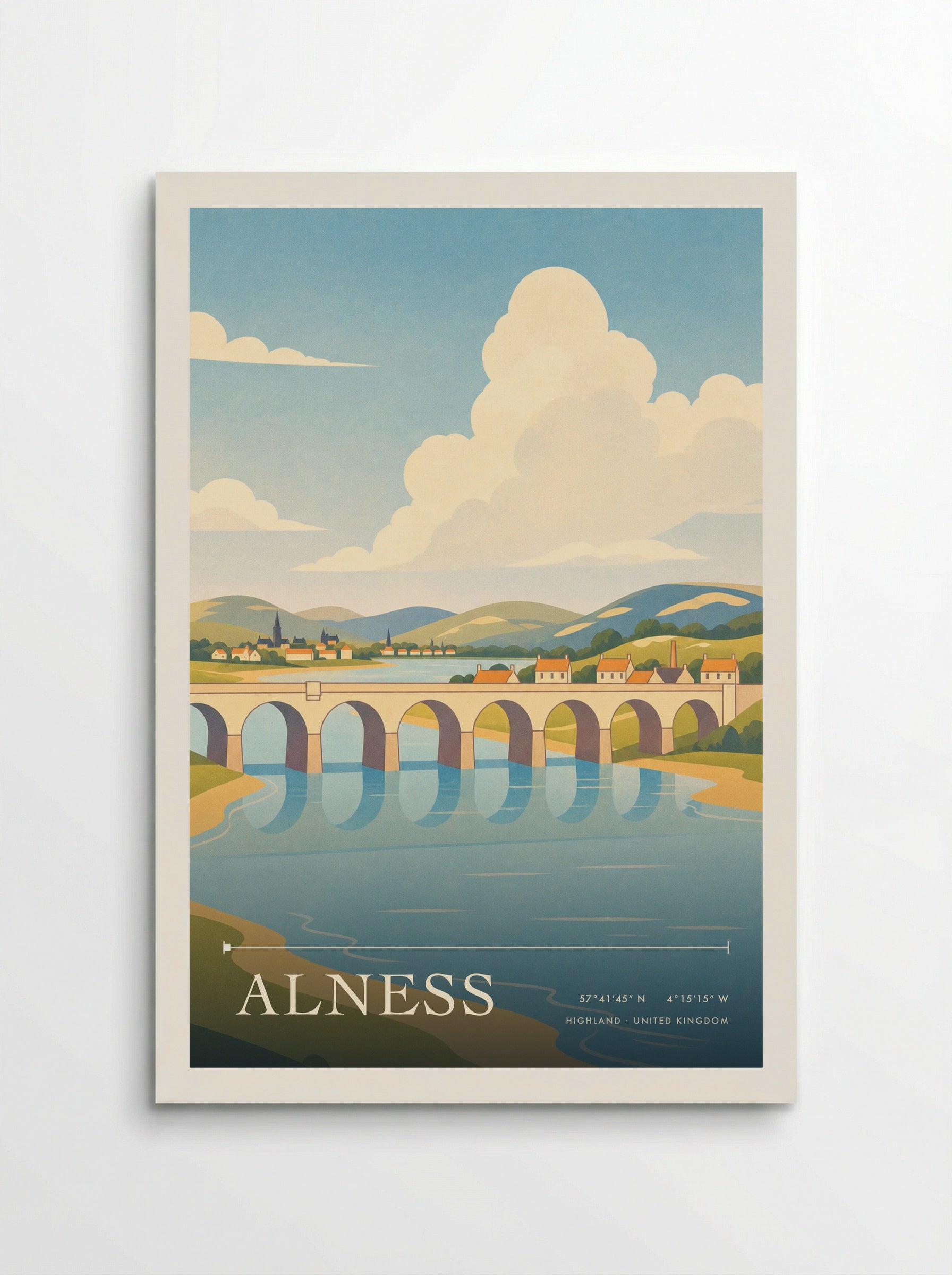 Alness Highland United Kingdom Travel Poster - Poster