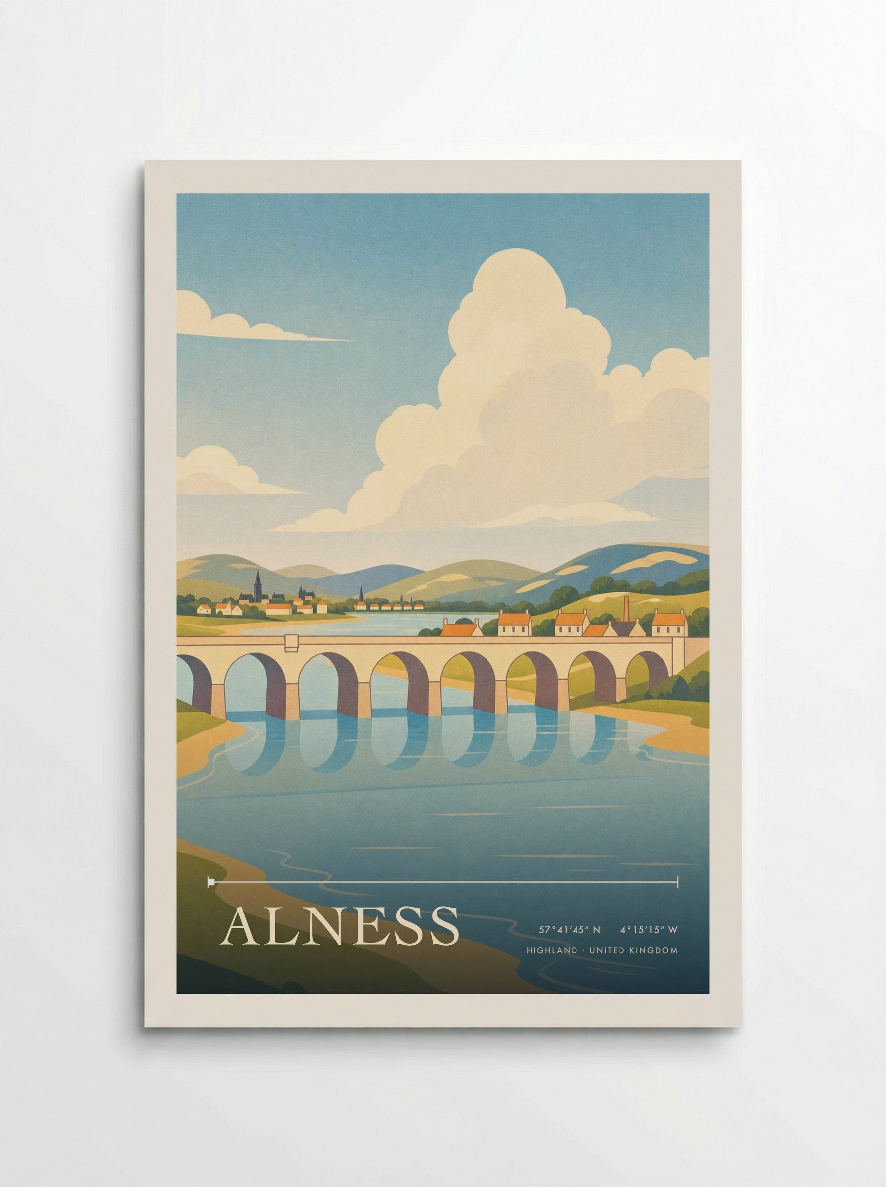 Alness Highland United Kingdom Travel Poster - Poster