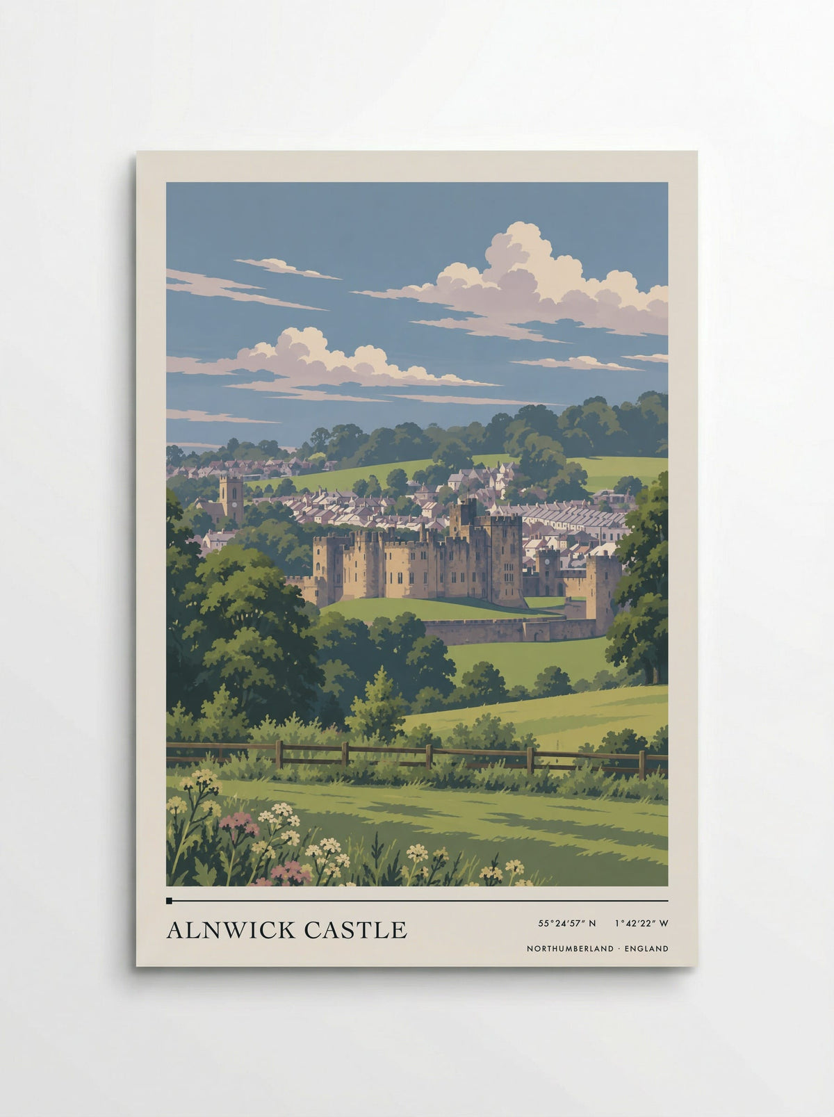 Alnwick Castle, Northumberland | Travel Poster - Poster