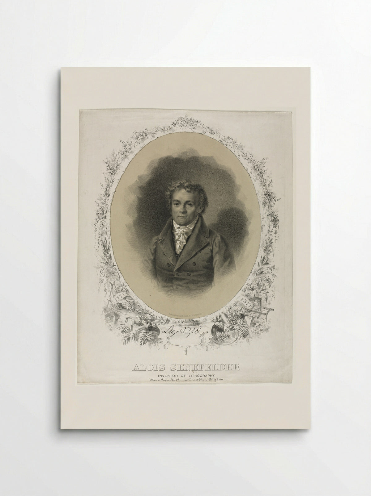 Alois Senefelder - Joseph F. Knapp - Poster