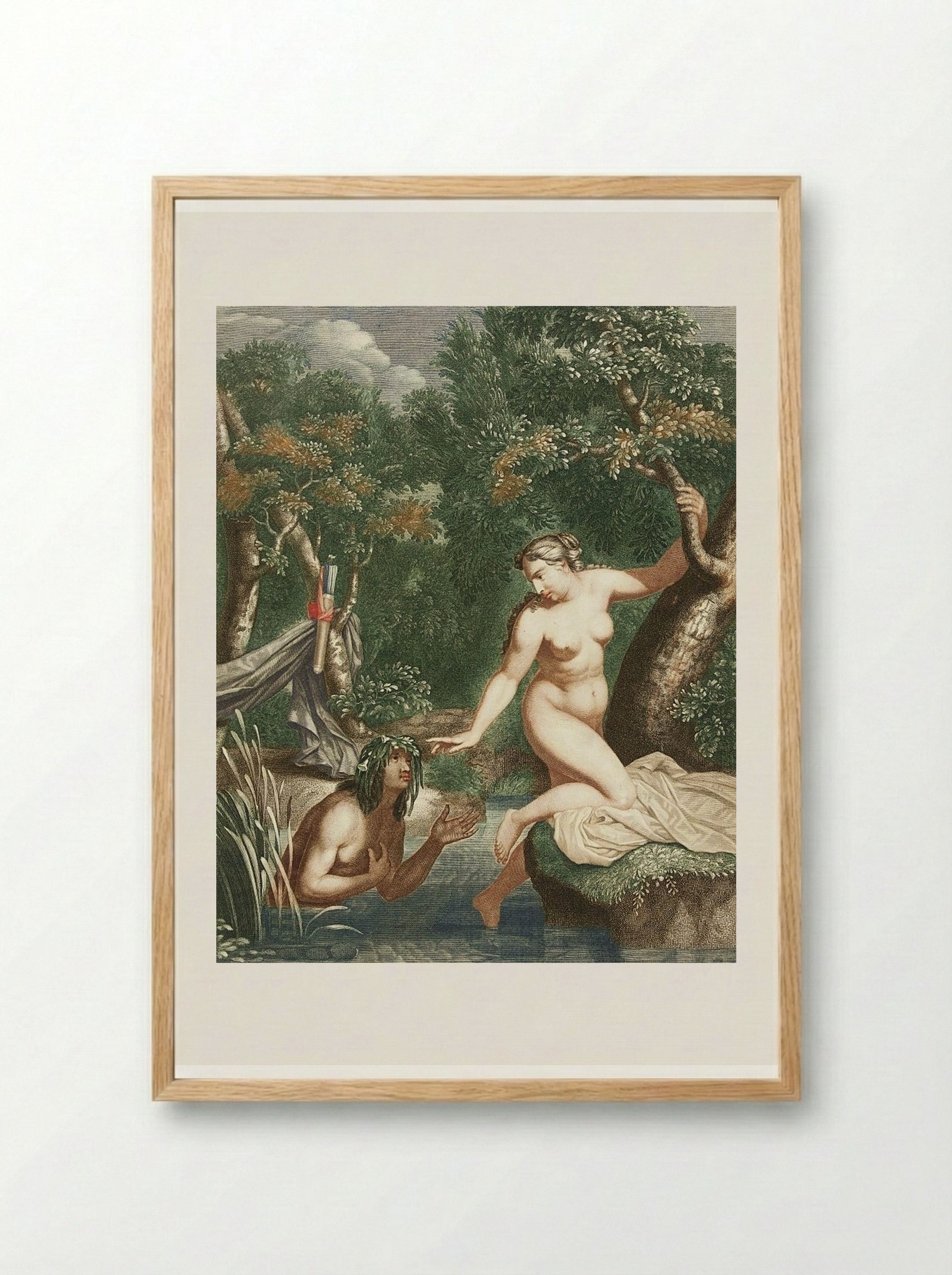 Alphëus and Arethusa - Abraham Bloteling - Framed Print Wood