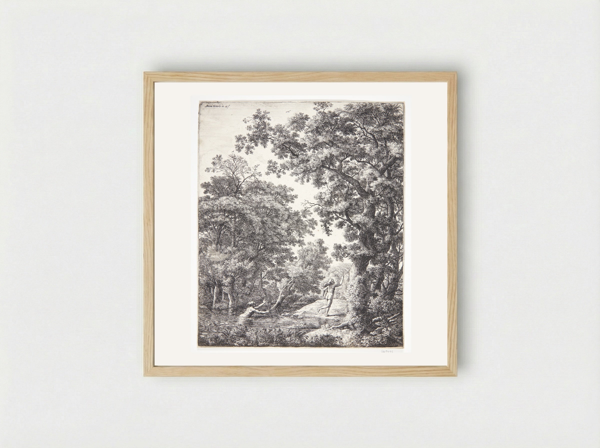 Alpheus and Arethusa - Anthonie Waterloo - Framed Print Wood
