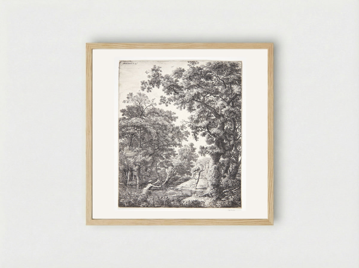 Alpheus and Arethusa - Anthonie Waterloo - Framed Print Wood