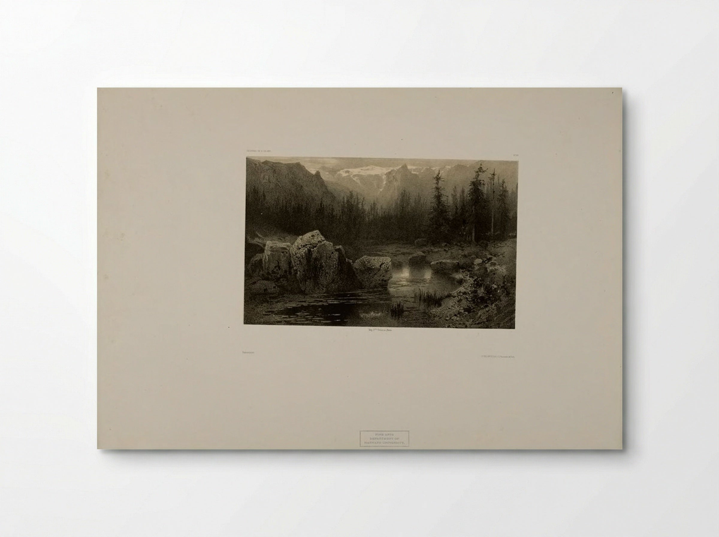 Alpine Mountain Scene - Alexandre Calame - Poster