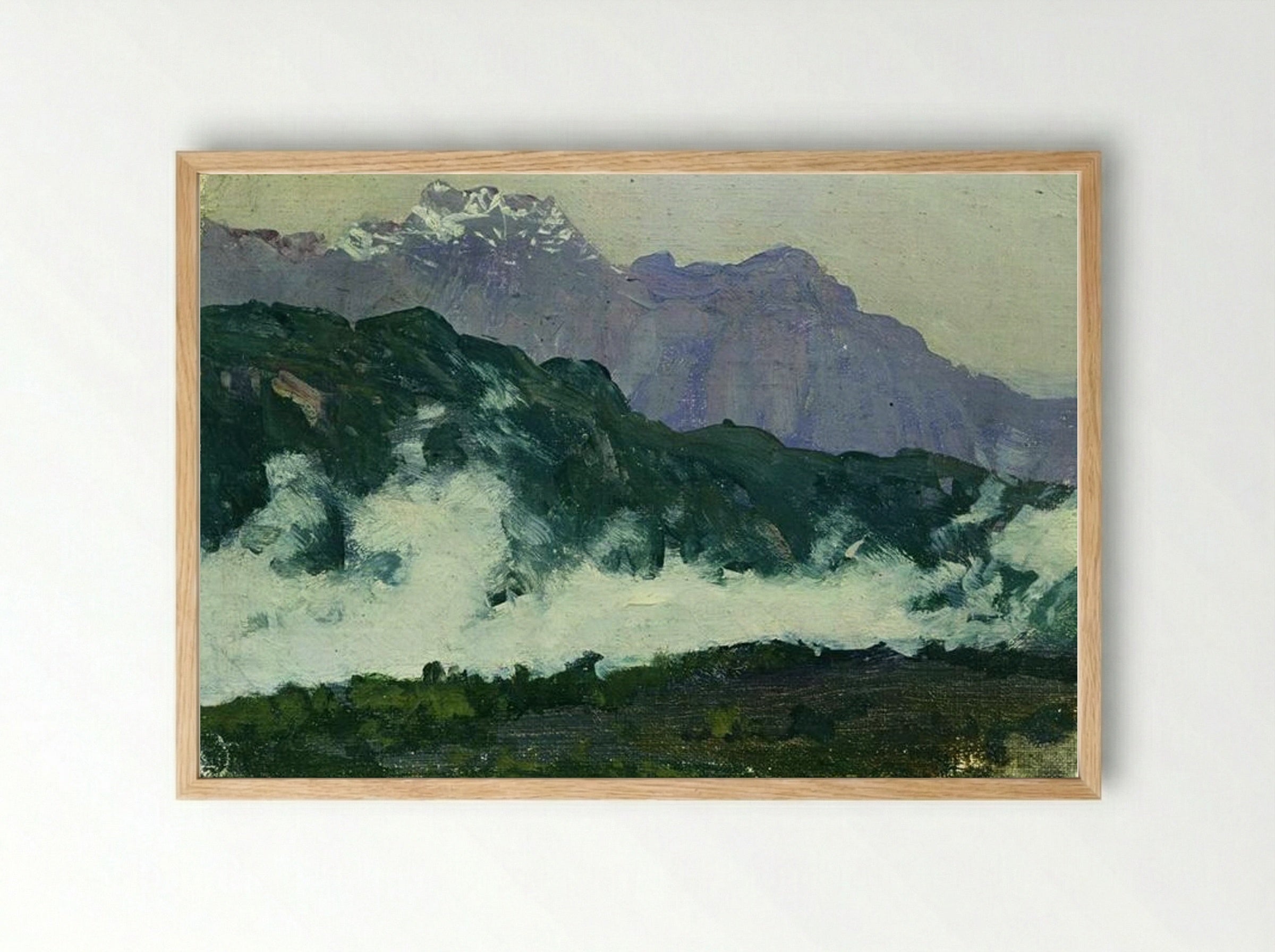Alps - Isaac Levitan - Framed Print Wood