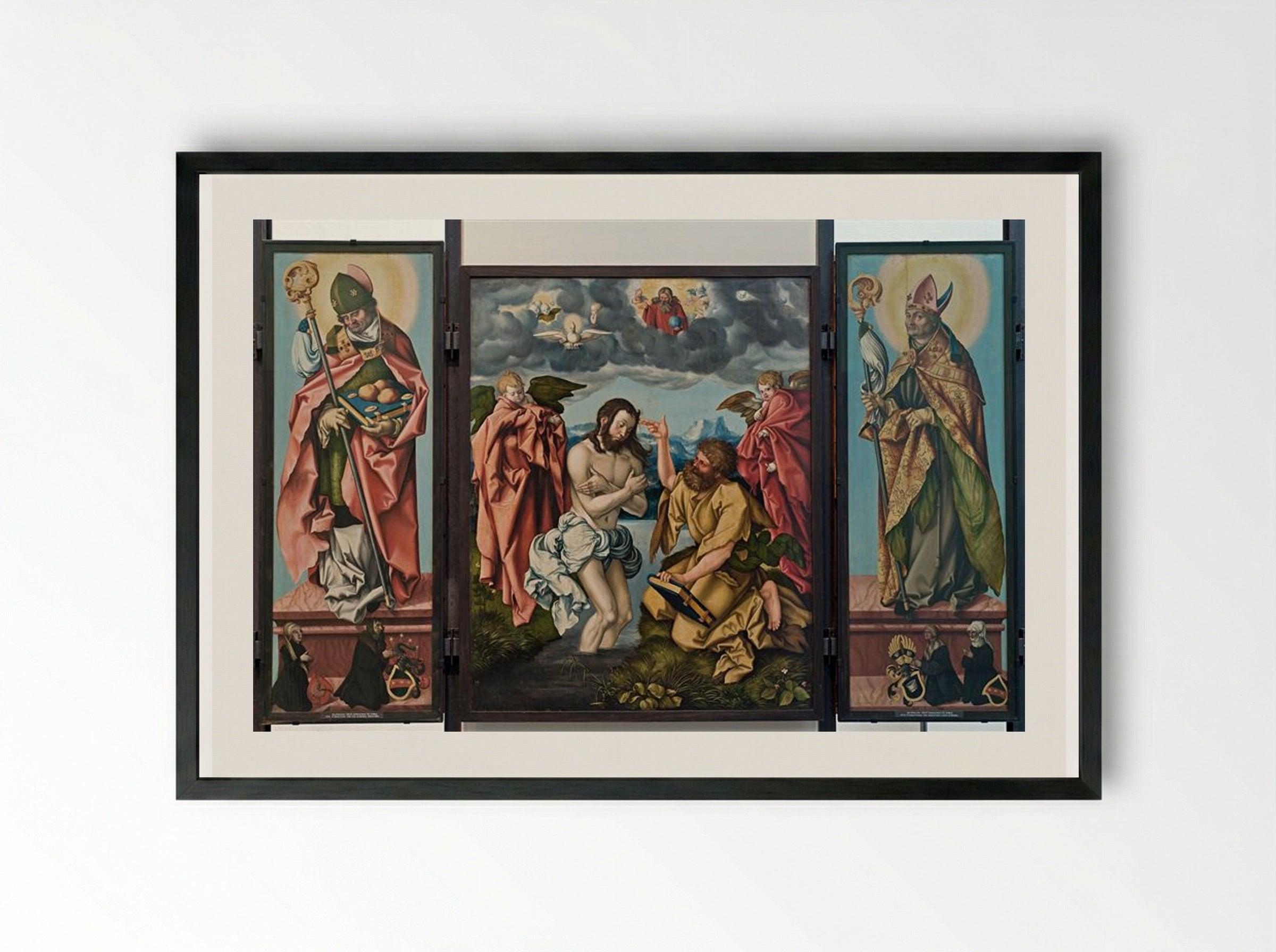 Altar of St. John the Baptist - Hans Baldung Grien - Framed Print Black