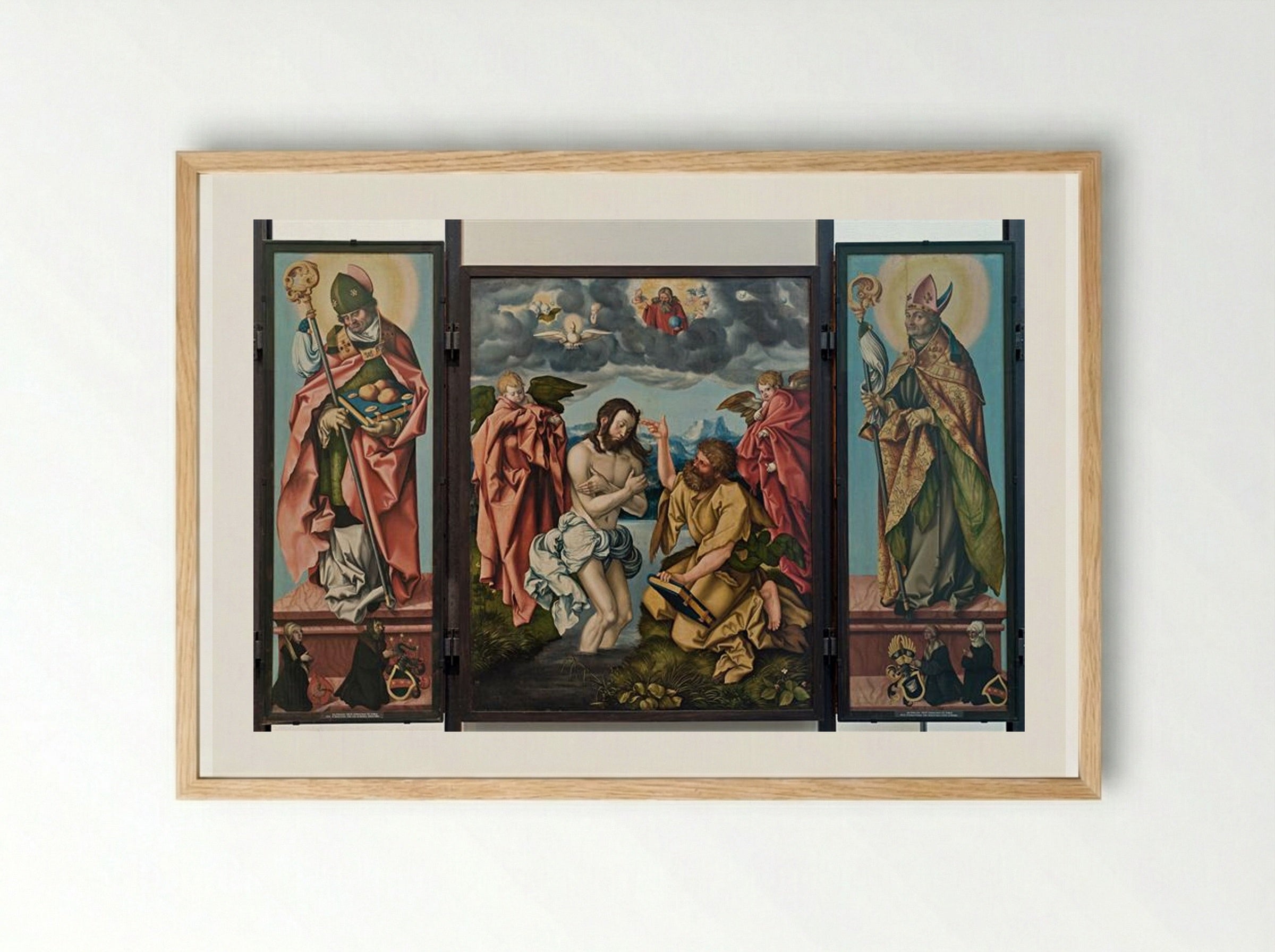 Altar of St. John the Baptist - Hans Baldung Grien - Framed Print Wood
