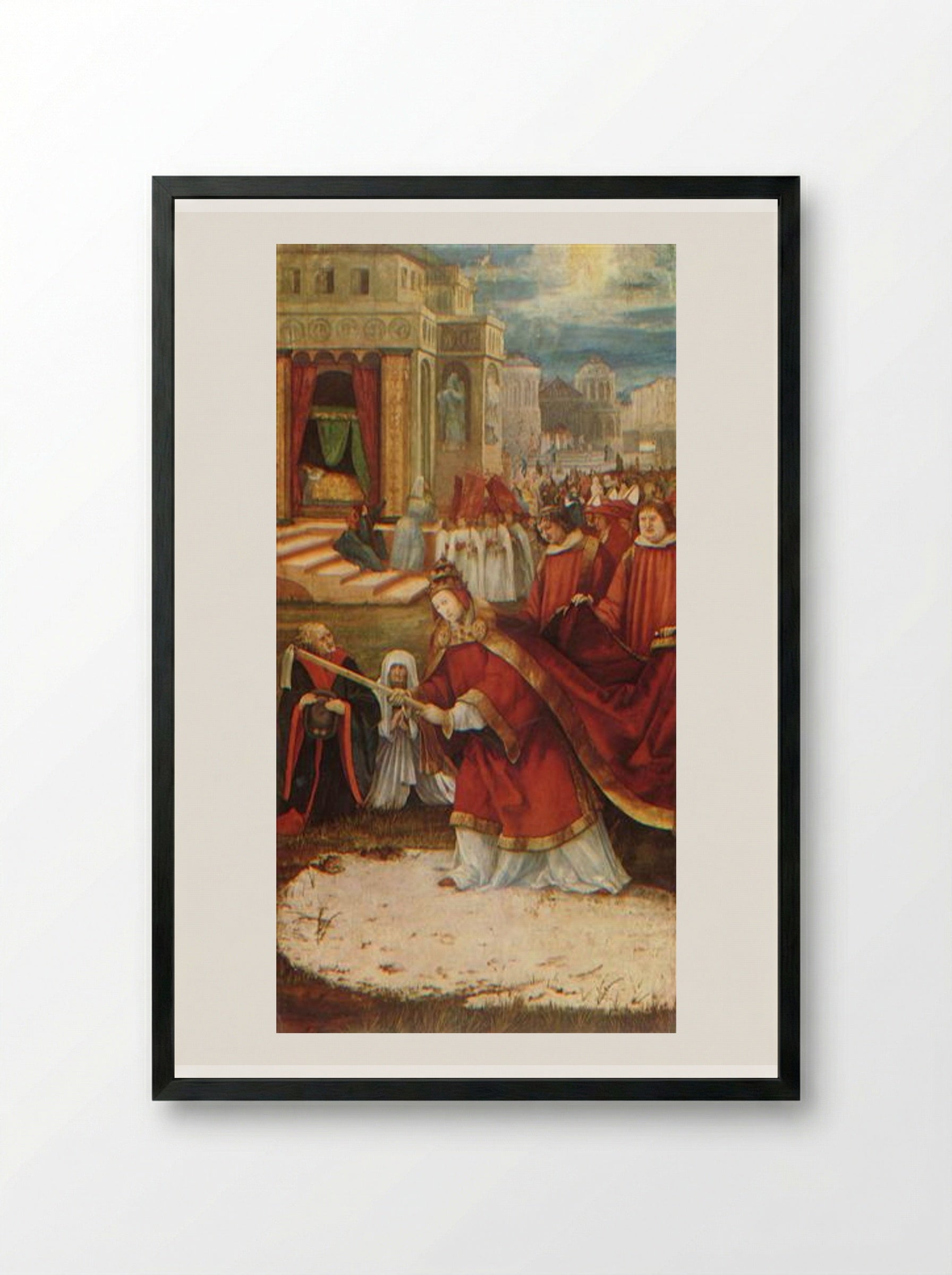 Altarpiece of Our Lady of the Snows - Matthias Grünewald - Framed Print Black