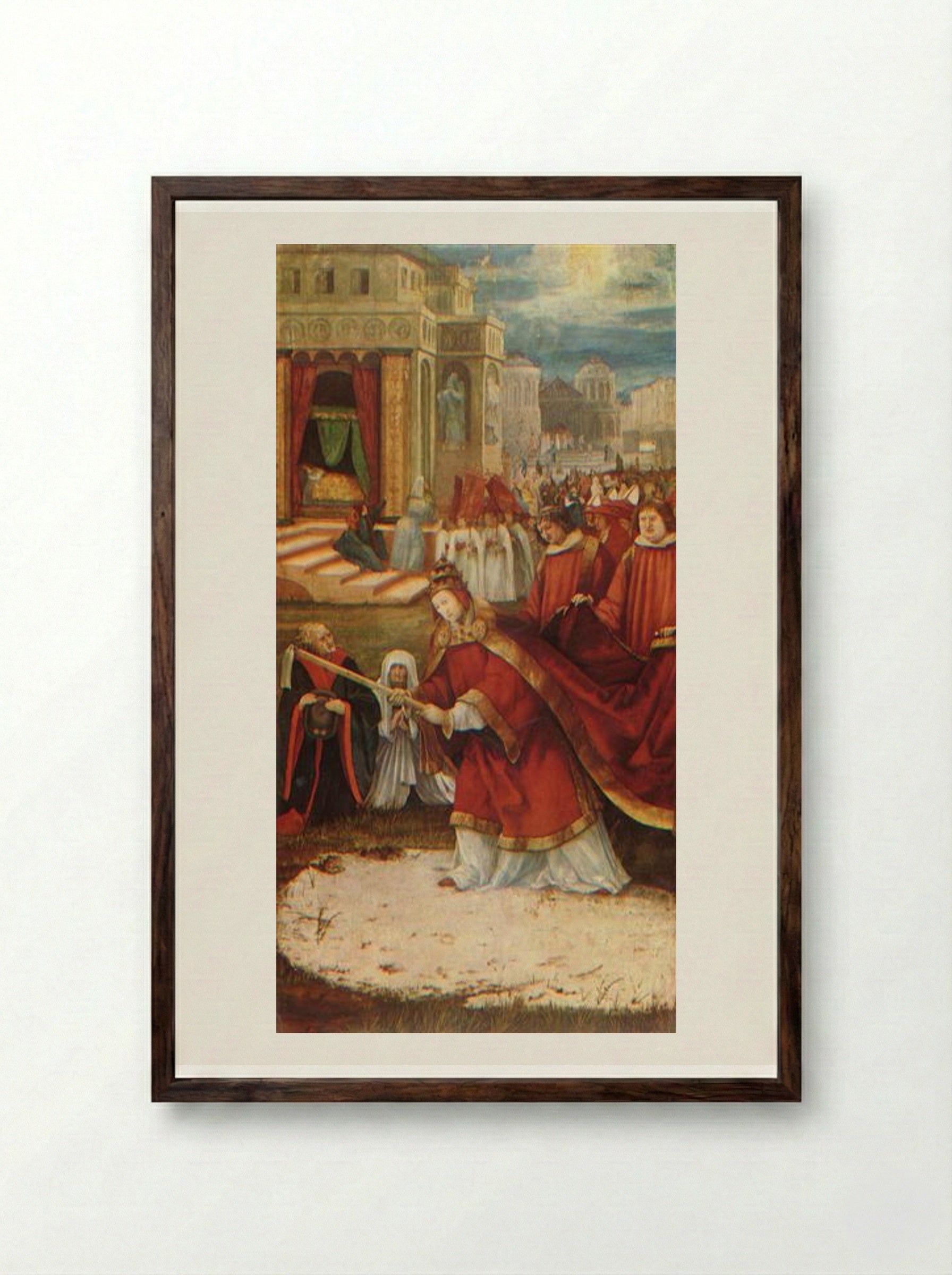 Altarpiece of Our Lady of the Snows - Matthias Grünewald - Framed Print Dark Wood