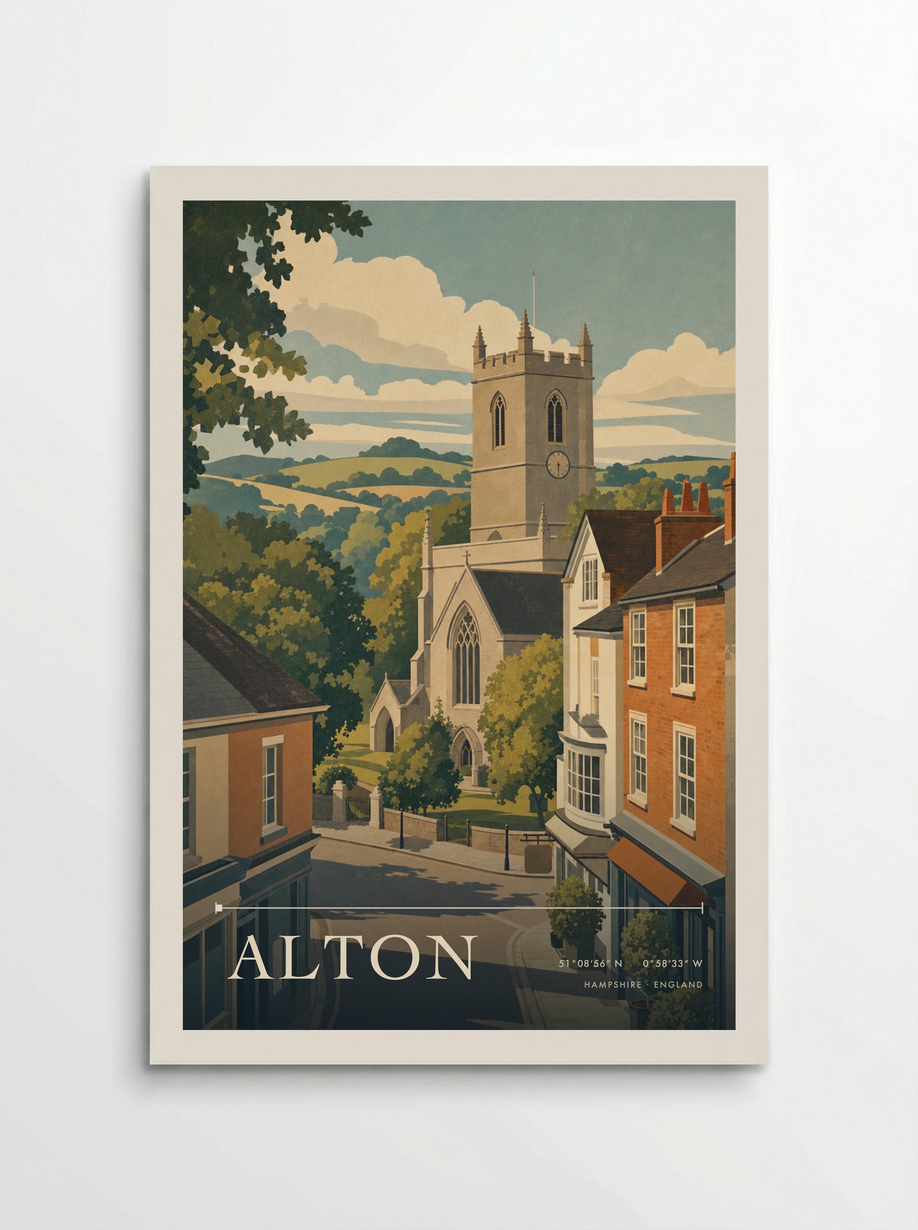 Alton Hampshire England Travel Poster - Poster