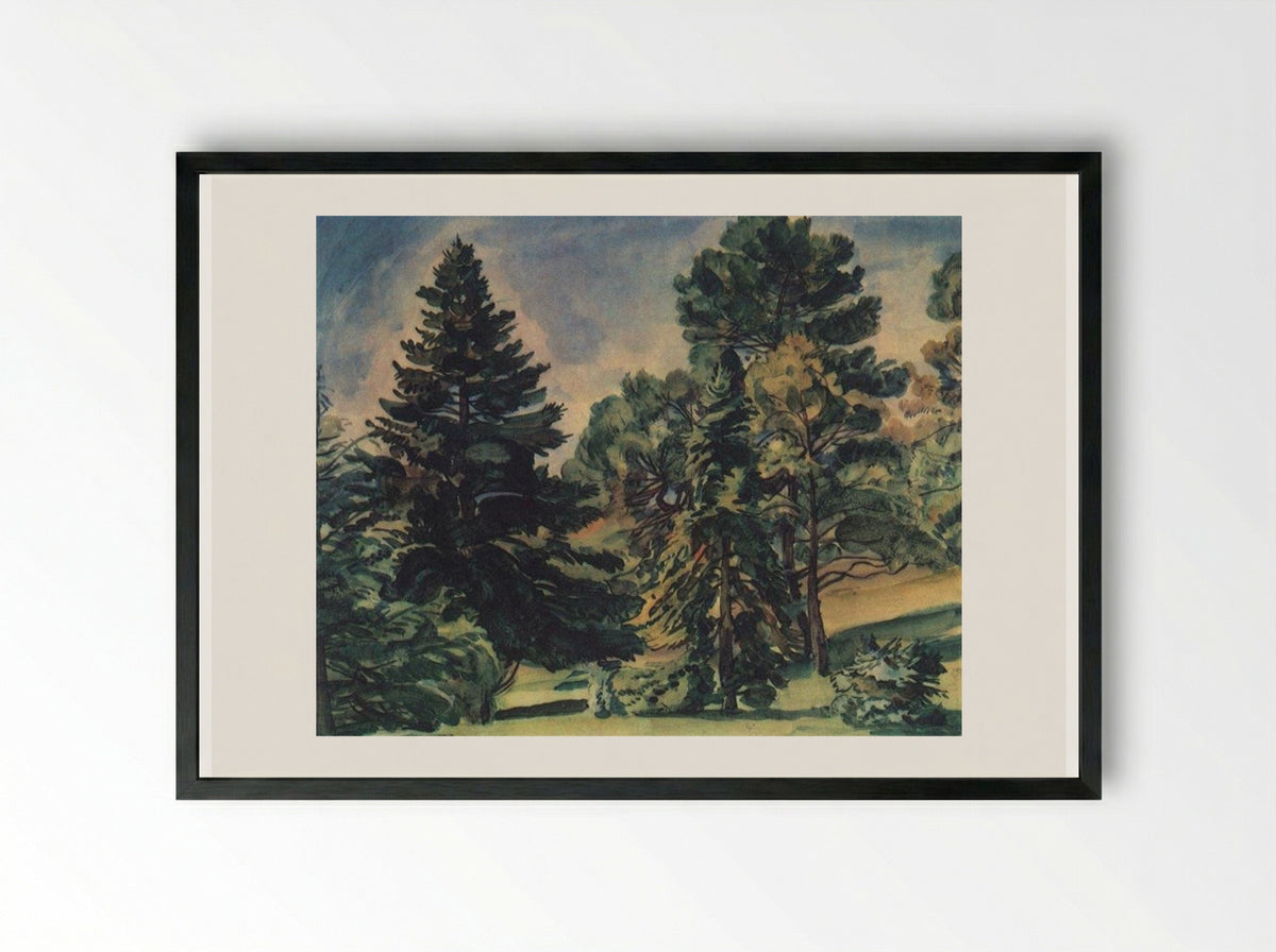Alupka Park - Konstantin Bogaevsky - Framed Print Black