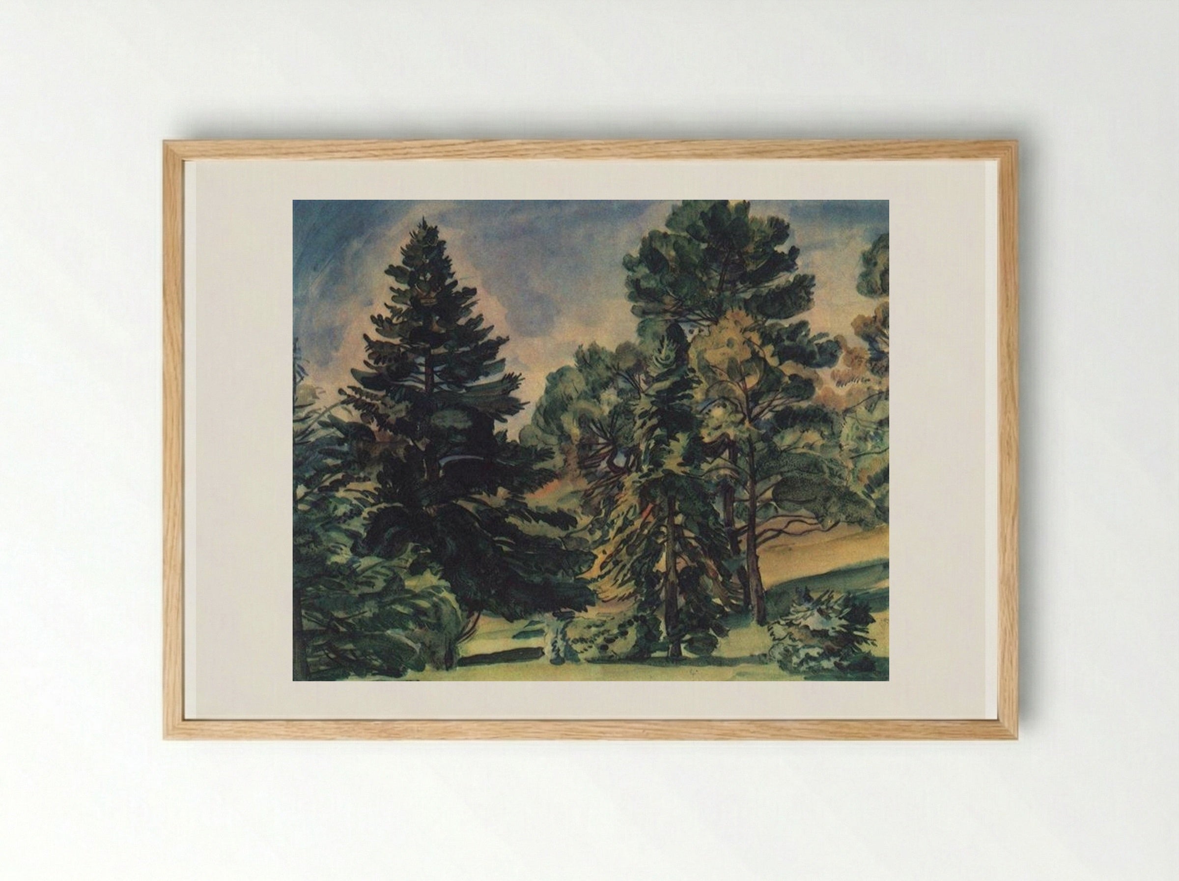 Alupka Park - Konstantin Bogaevsky - Framed Print Wood