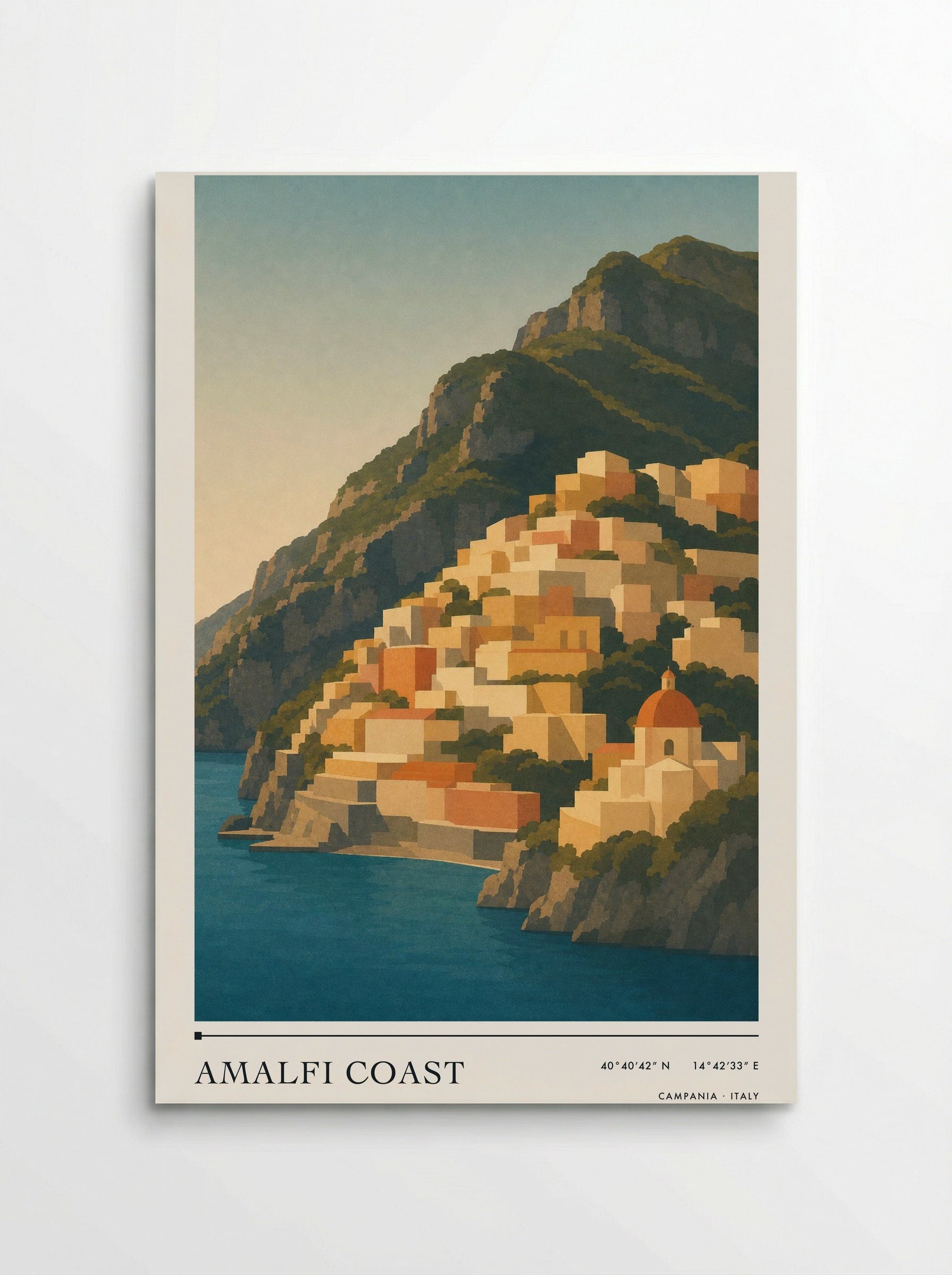 Amalfi Coast Travel Poster Artwork - Poster
