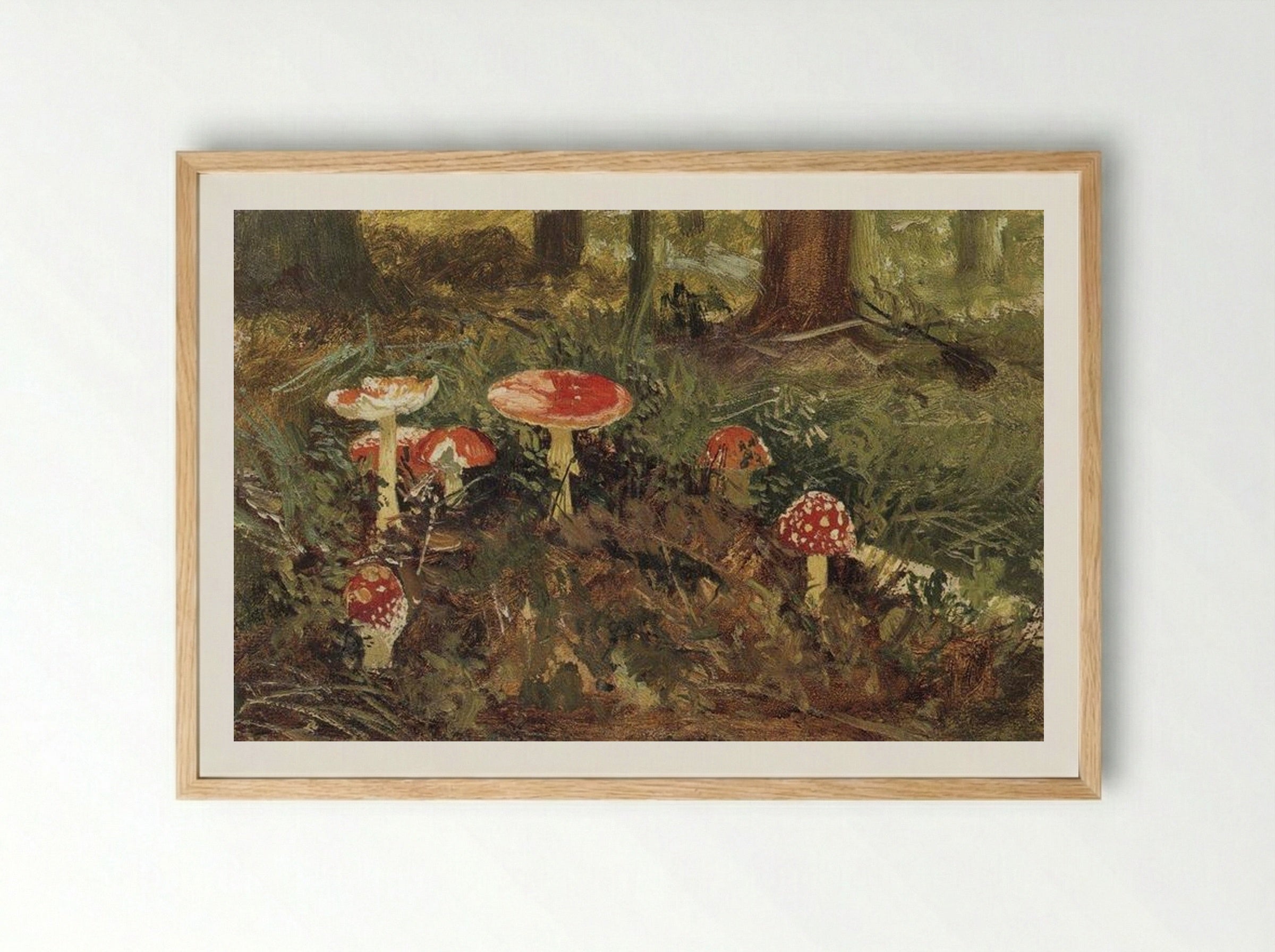 Amanita - Ivan Shishkin - Framed Print Wood